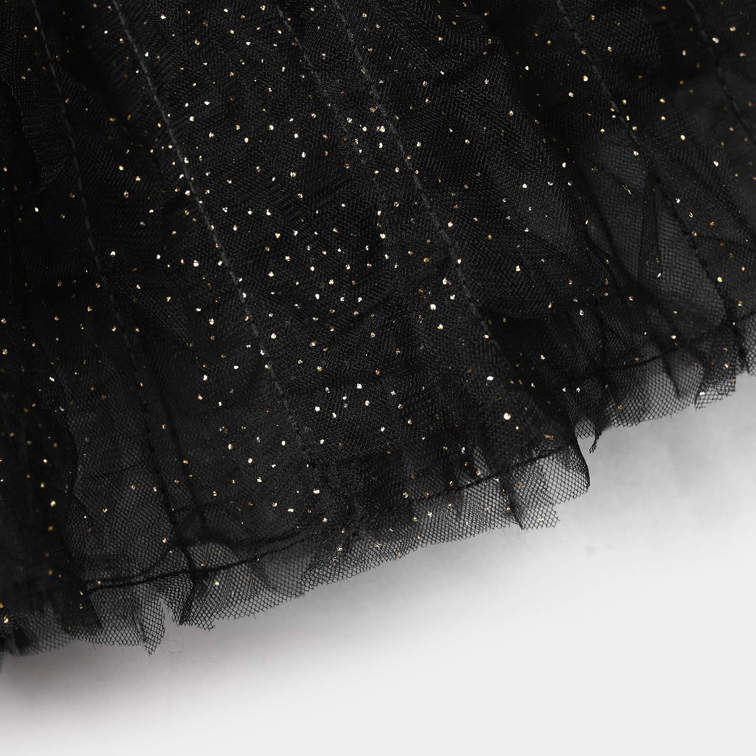 Infant Girls Net Shorts Skirt - Black - Image 2