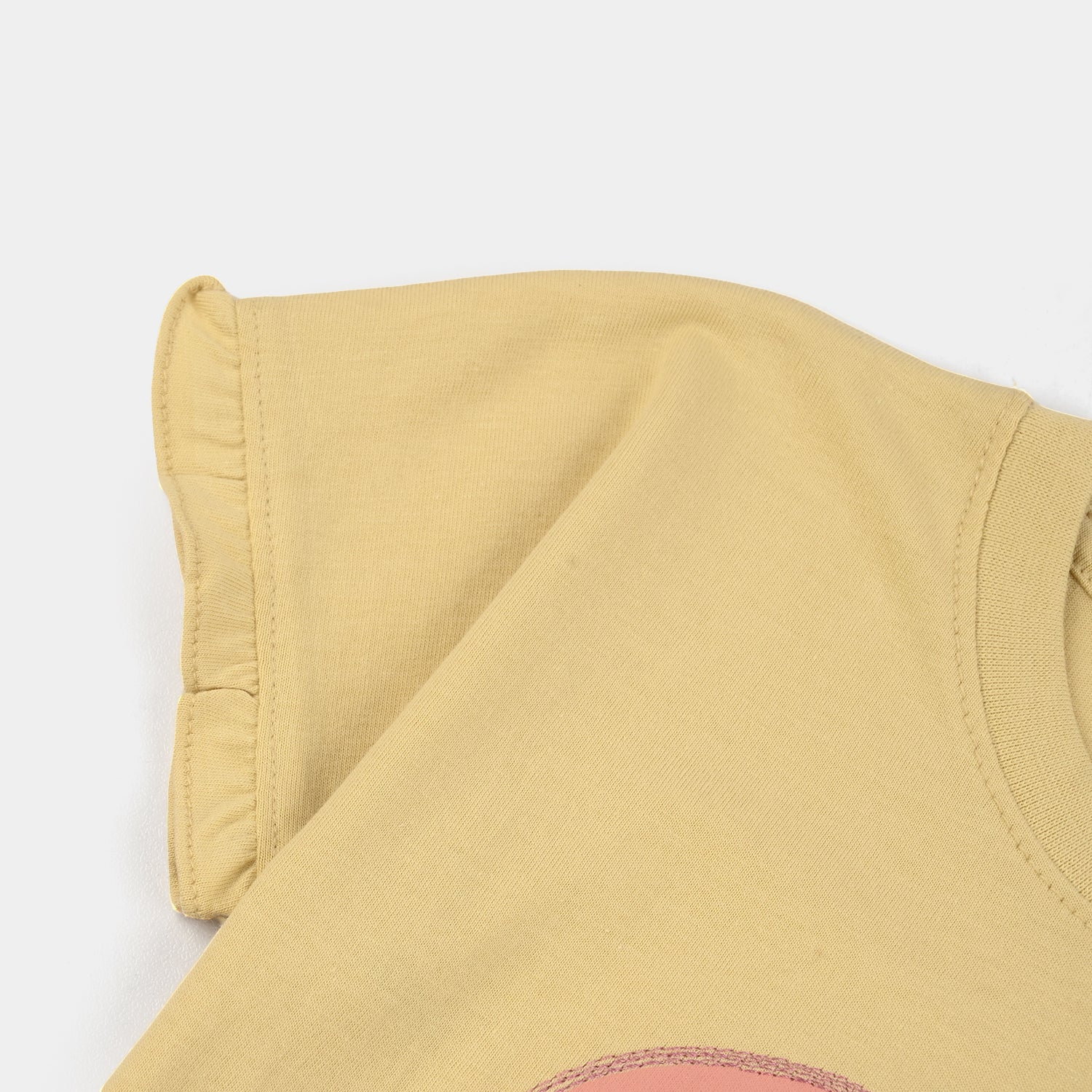 Infant Girls Jersey/Terry T-Shirt (Strawberry) - Yellow - Image 4