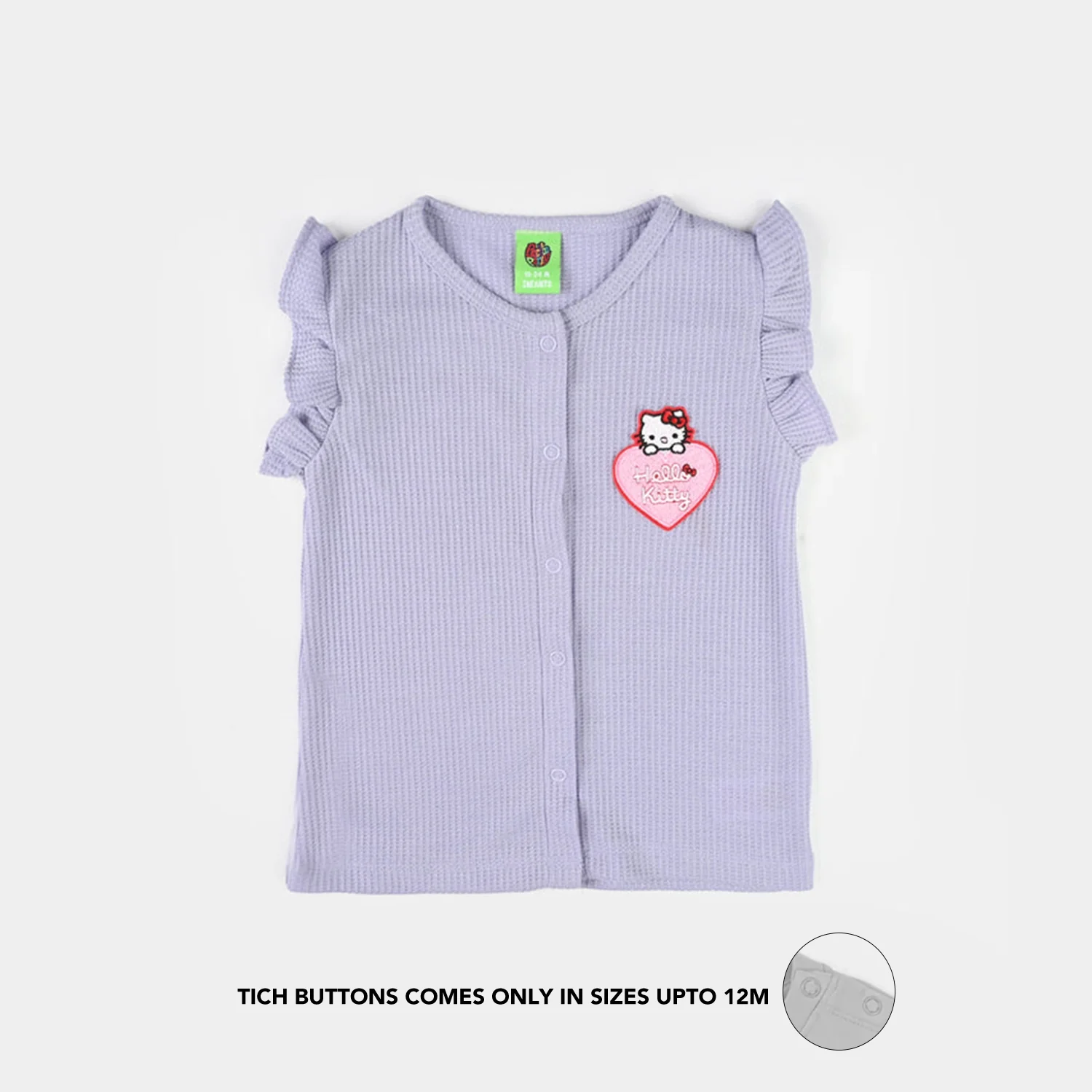 Infant Girls Thermal Knitted Suit - Purple - Image 2