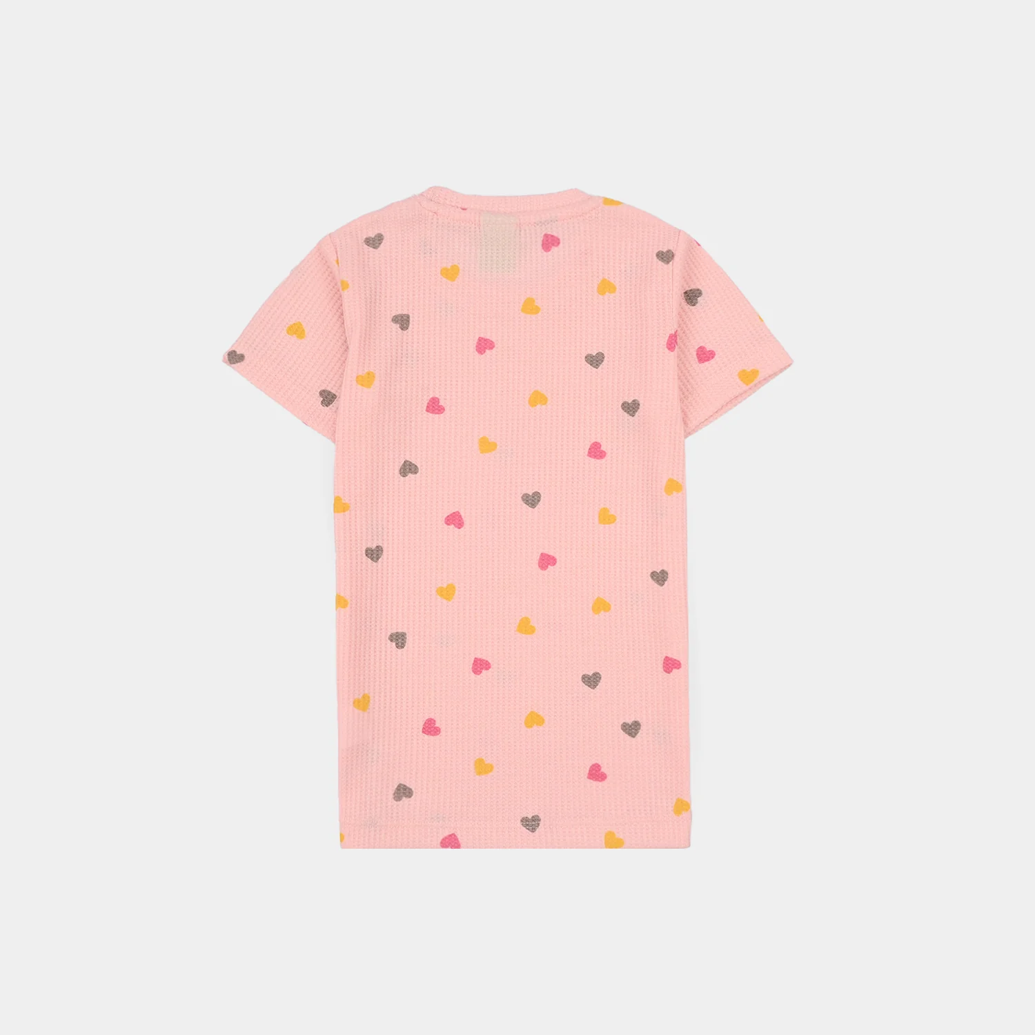 Infant Girls Thermal T-Shirt Hearts-PINK - Image 4