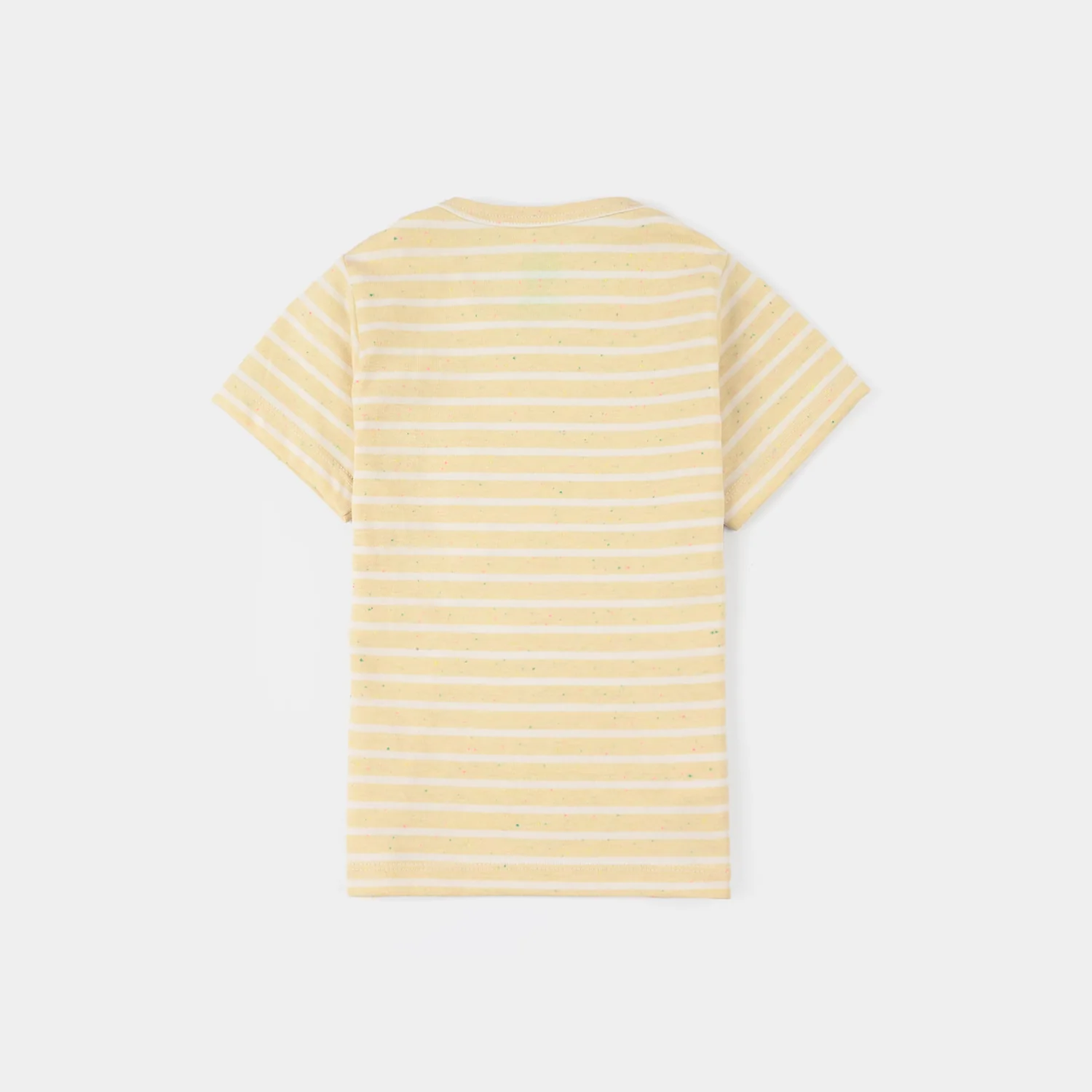 Infant Girls Yarn Dyed Striped T-Shirt - Yellow/White - Image 5