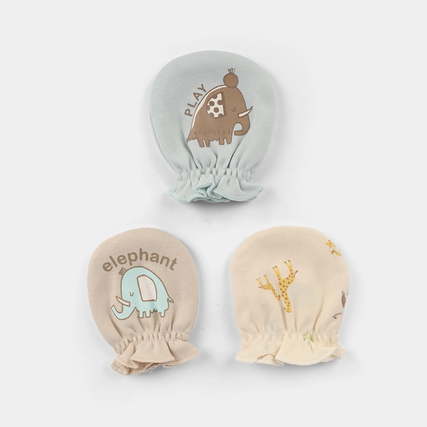 Baby Mittens – 3 Pairs (Newborn) - Image 2