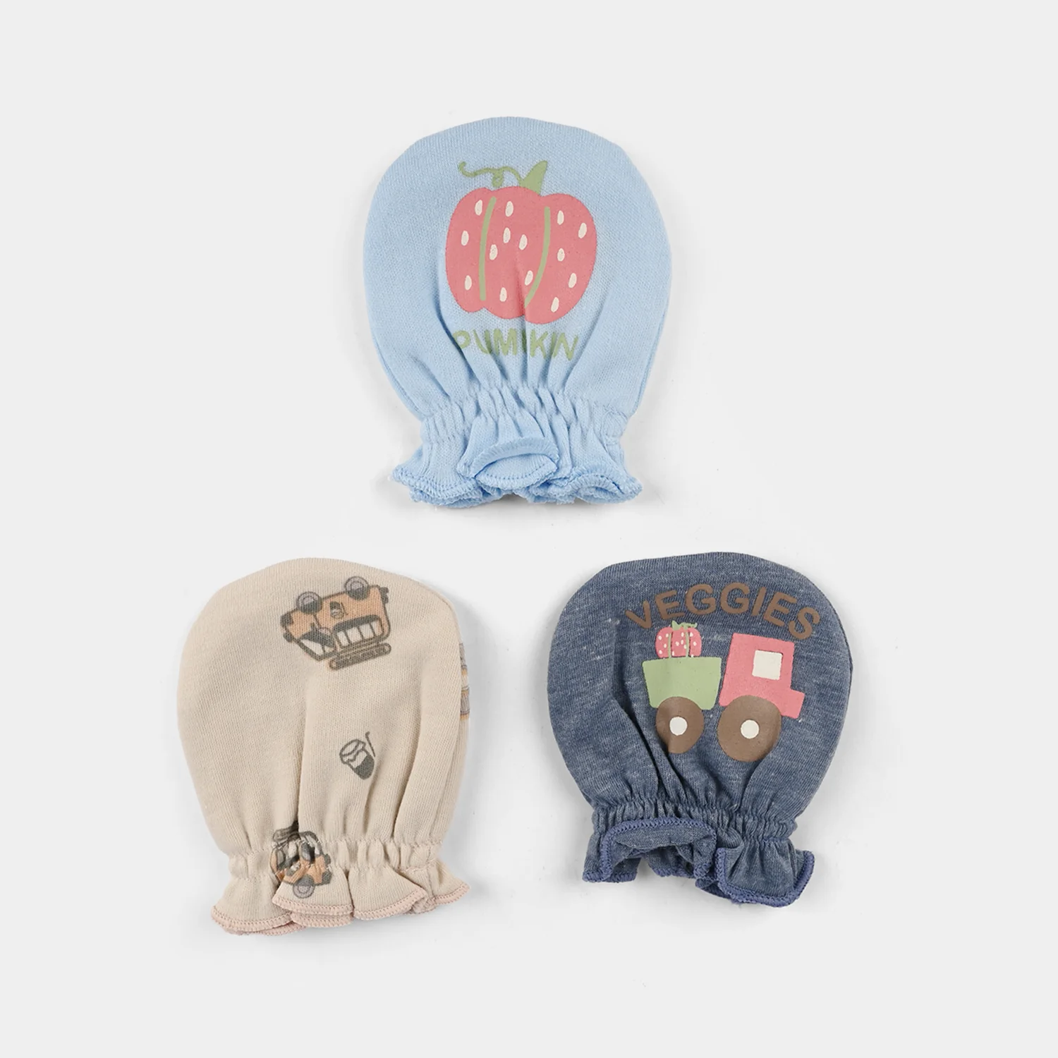 Baby Mittens – 3 Pairs (Newborn) - Image 2