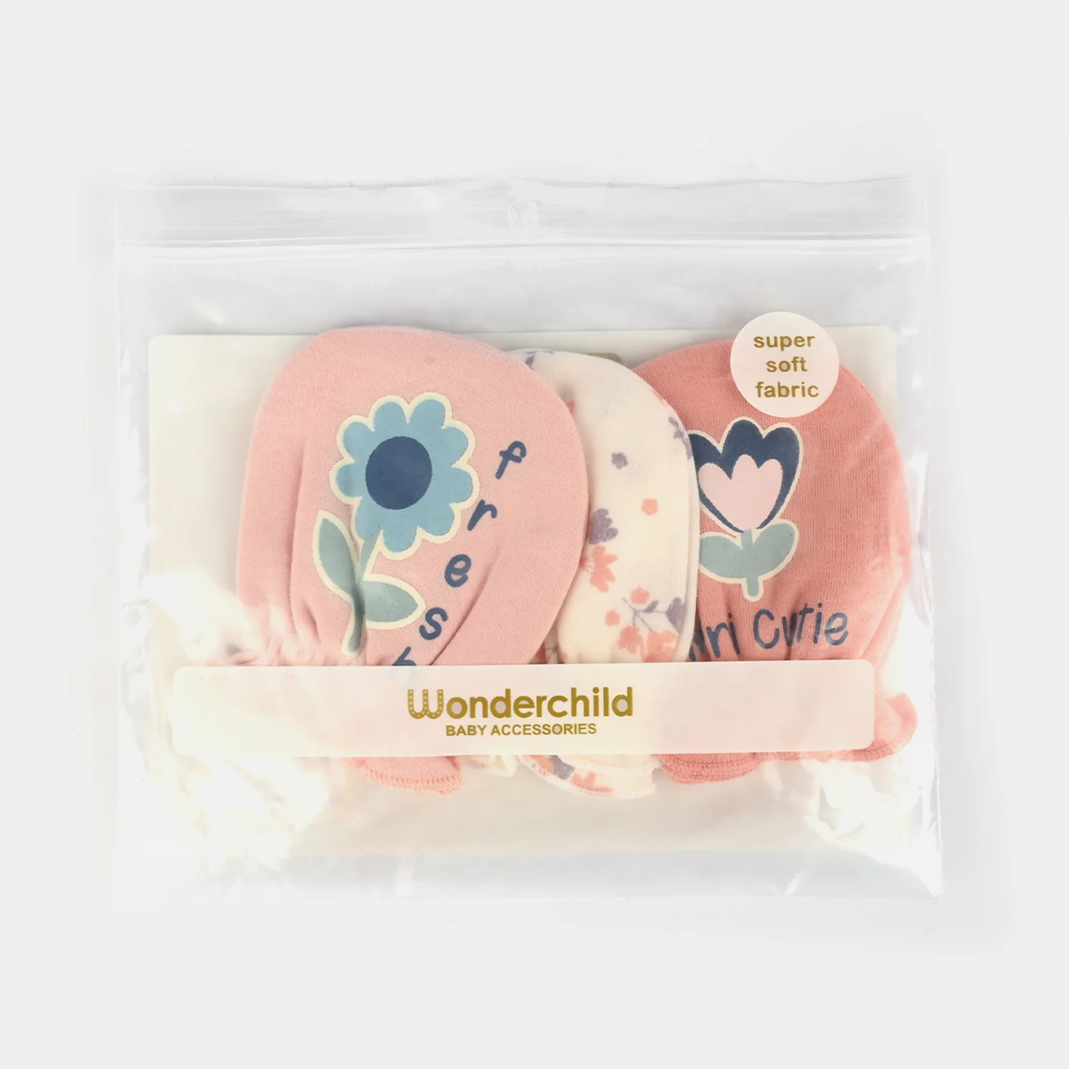Baby Mittens – 3 Pairs (Newborn) - Image 3