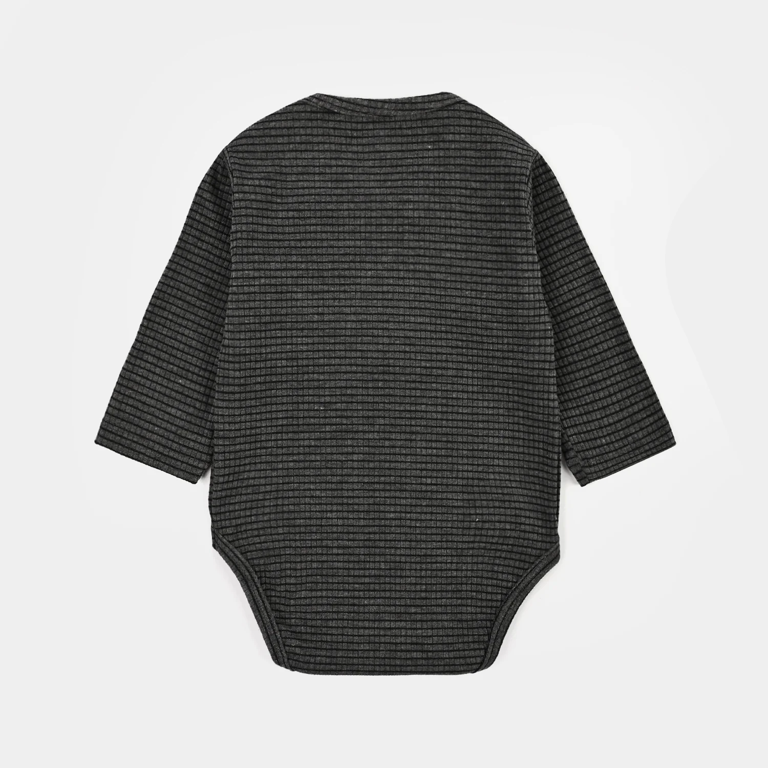 Infant Unisex Yarn Dyed Basic Romper I Love My Daddy-GREY - Image 4