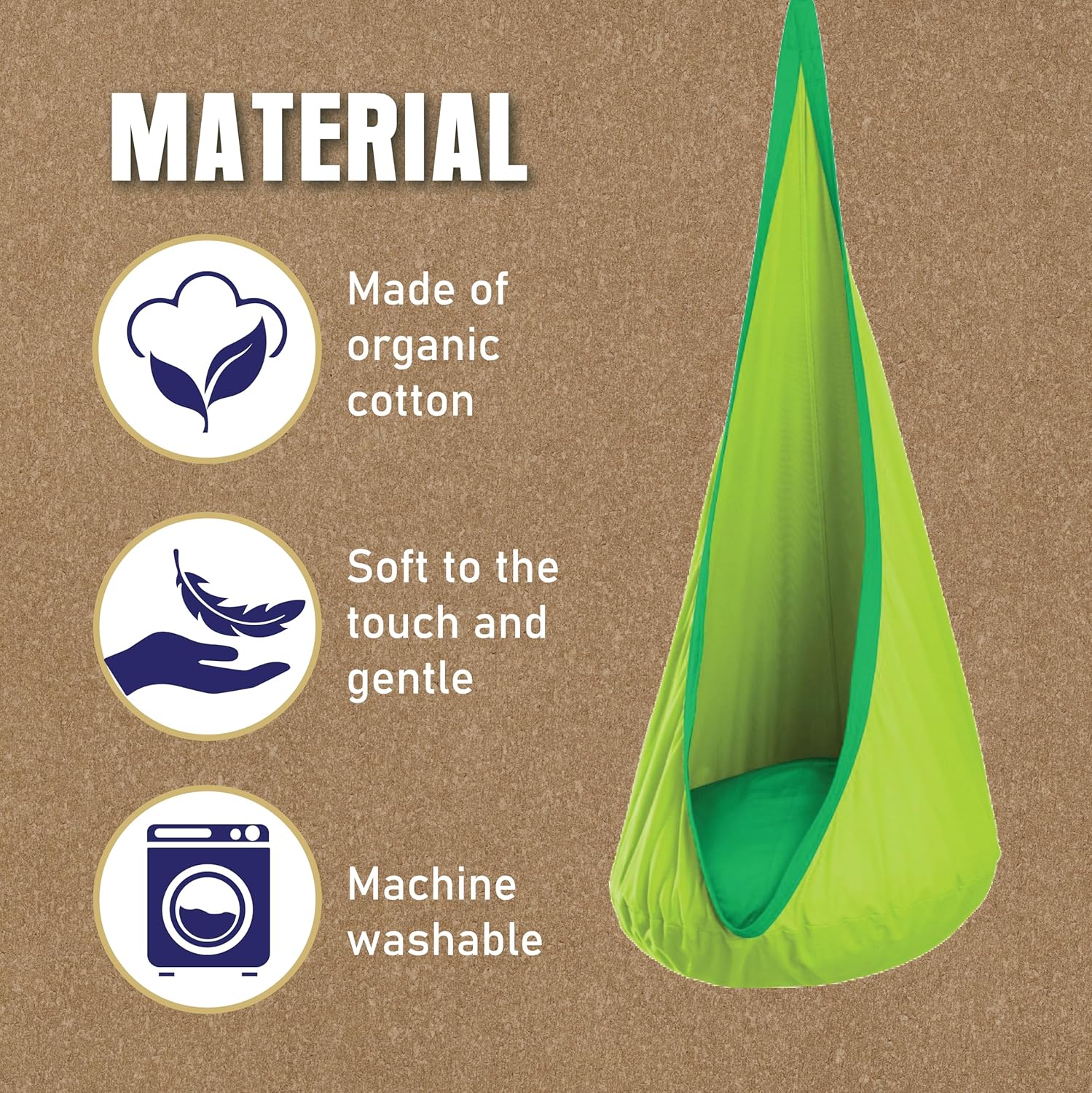 Inflatable Cushion Swing Kids' Hanging Nest / Pod Swing - Image 3
