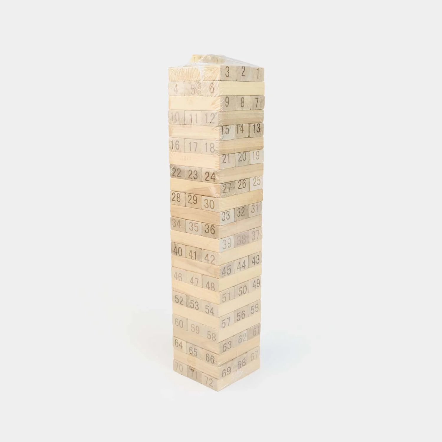 Jenga Game with Wooden Blocks, Stacking Tower Game | 72PCS
