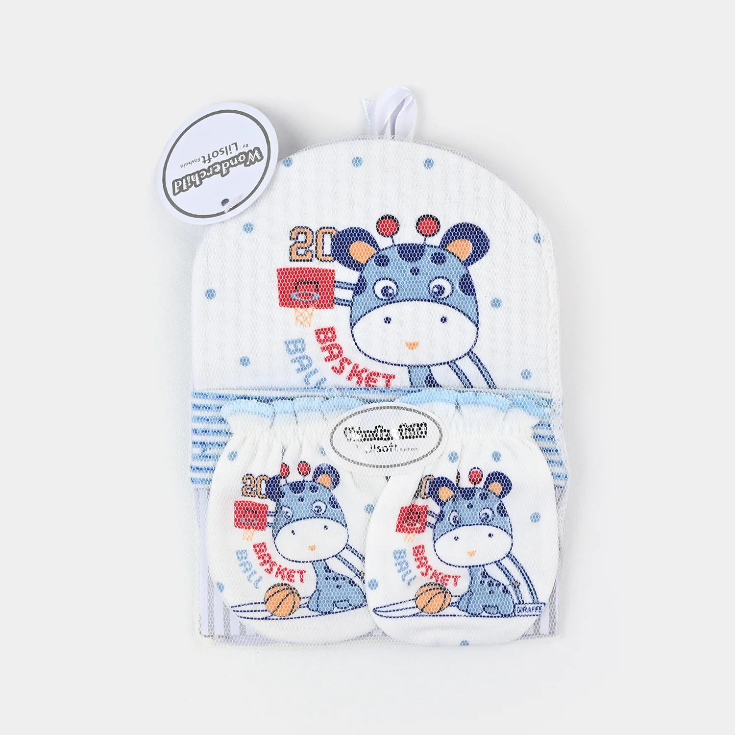 Baby Cap+Mitten+Socks Set - Image 3
