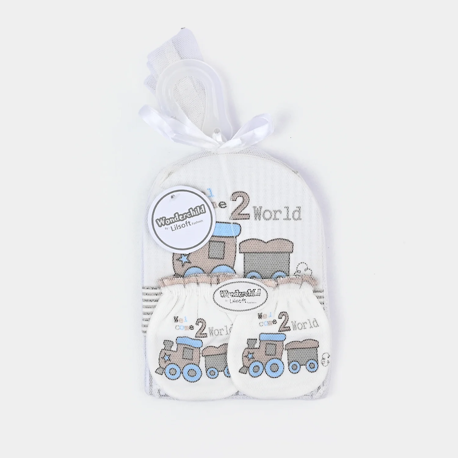 Baby Cap+Mitten+Socks Set - Image 3