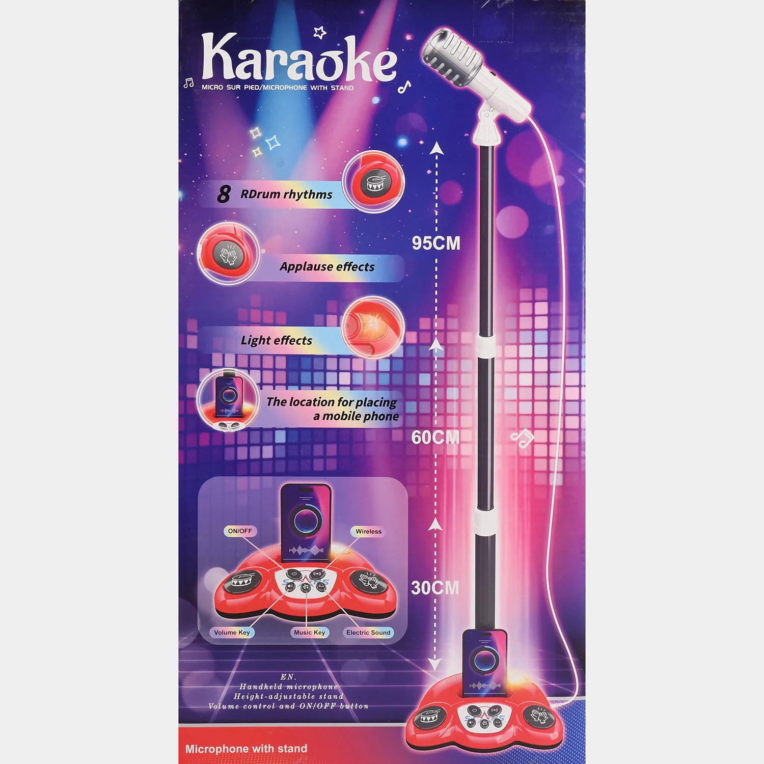 Karaoke Kids Microphone with Stand - Image 4