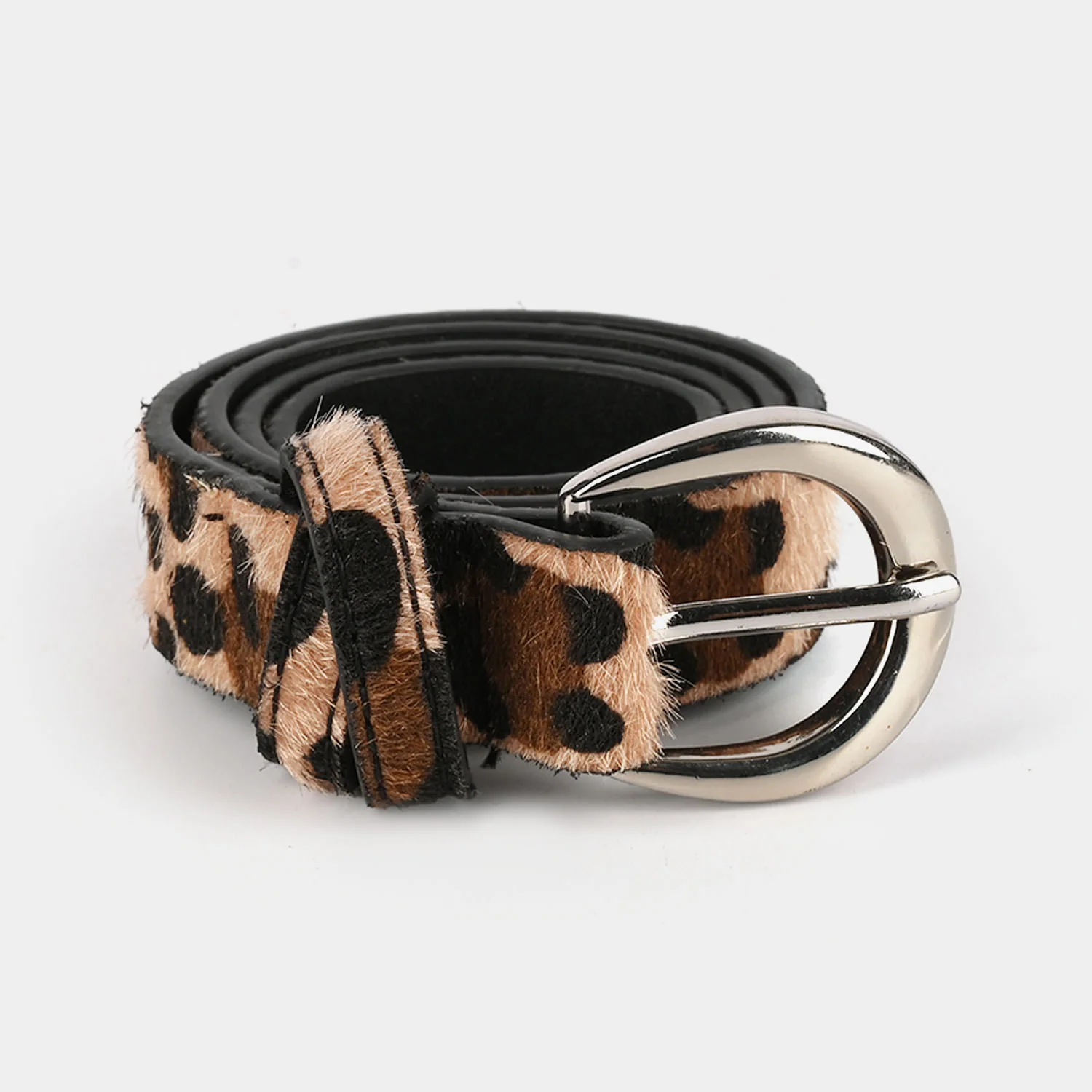 Kids Belt Leopard Skin-6008-Lt.Brown - Image 2