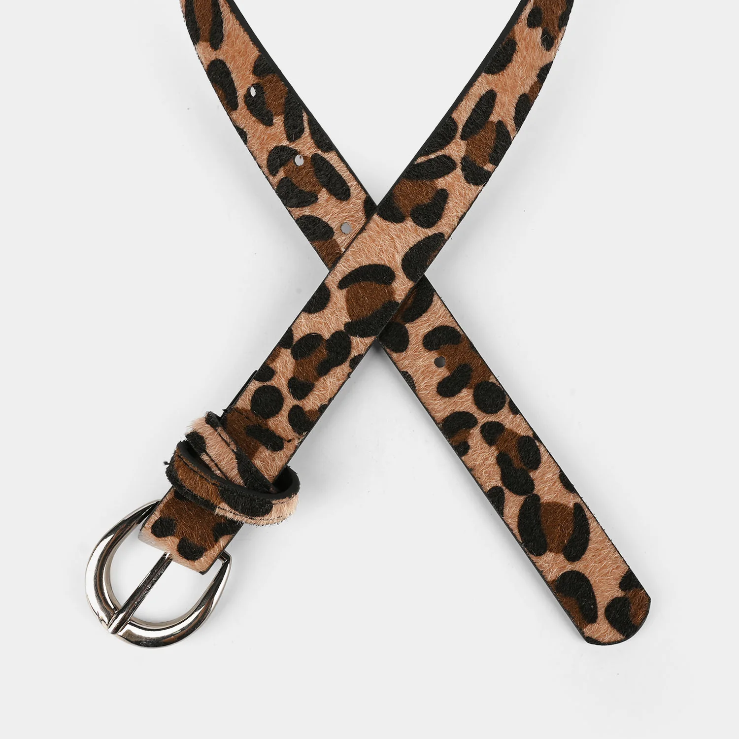 Kids Belt Leopard Skin-6008-Lt.Brown - Image 3