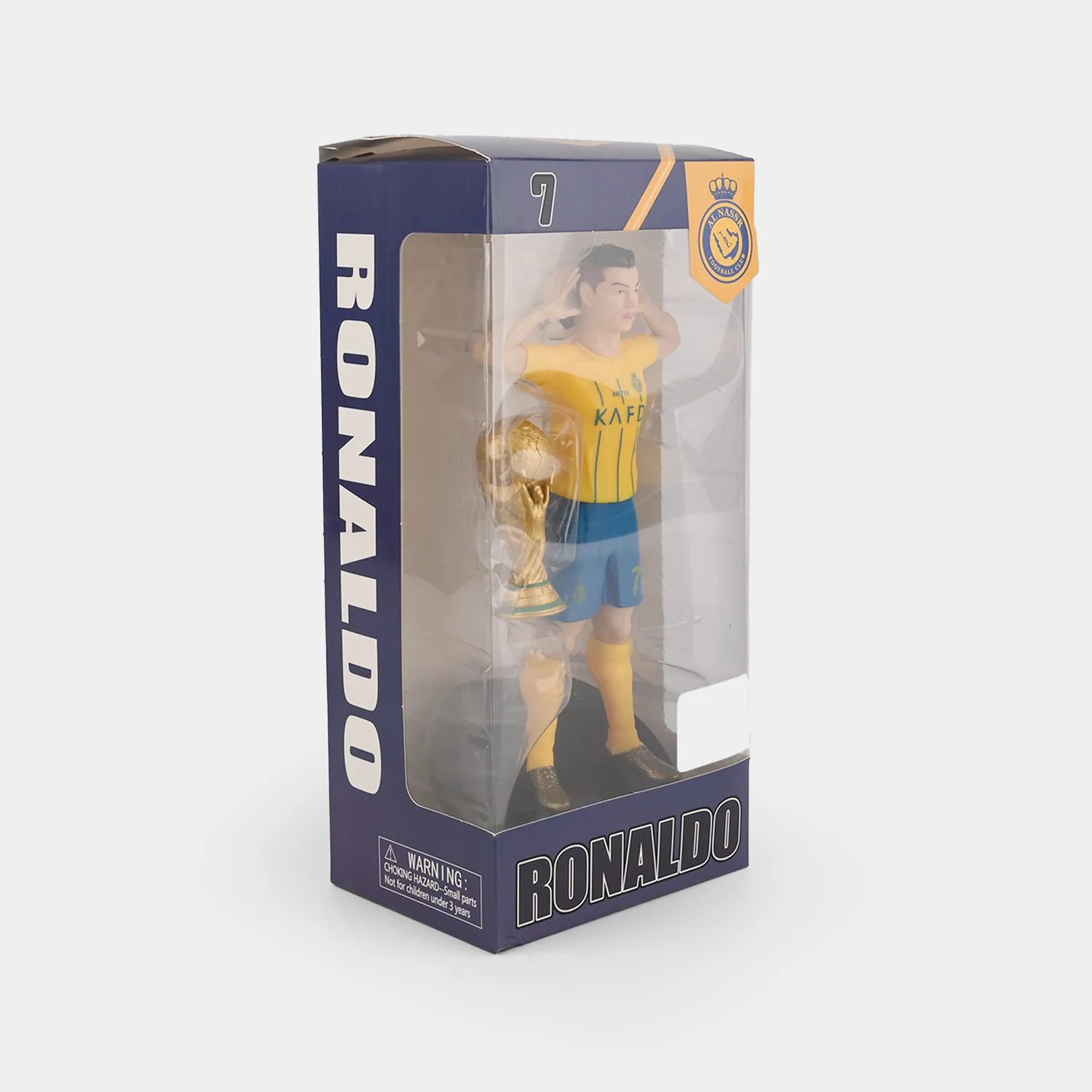 Kids Football Player Action Figure with Trophy - Image 3