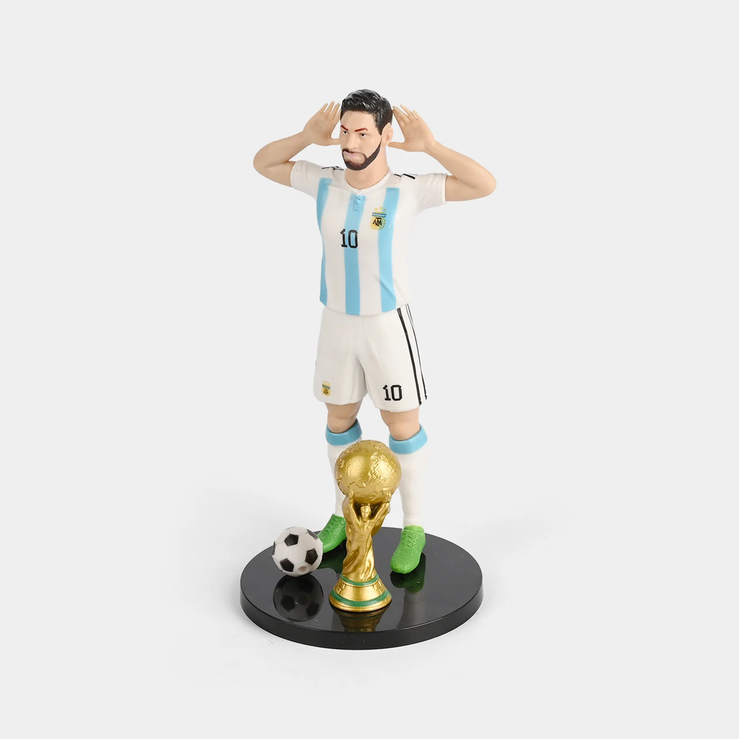 Kids Football Player Action Figure with Trophy