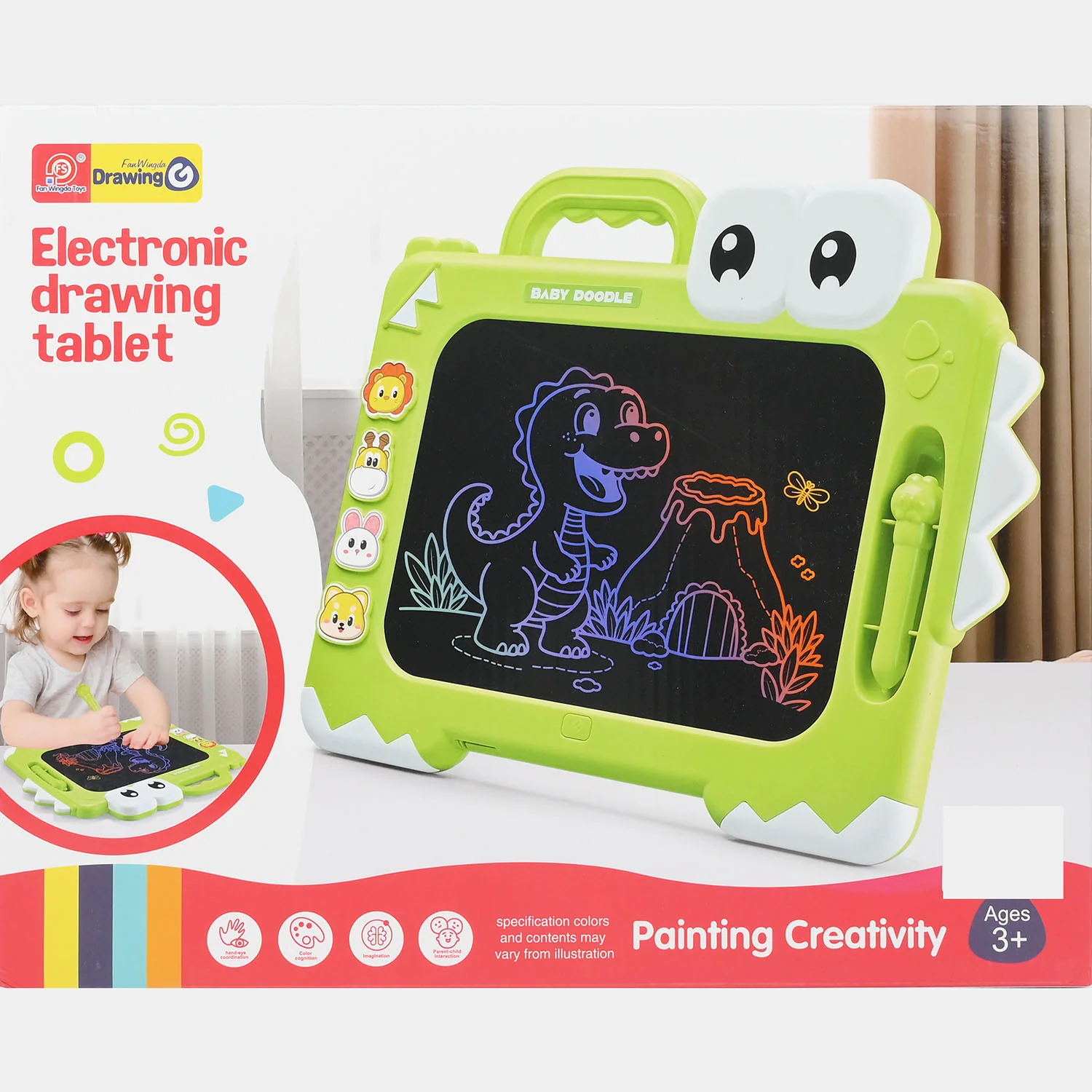 Kids LCD Writing & Drawing Tablet Board - Image 3