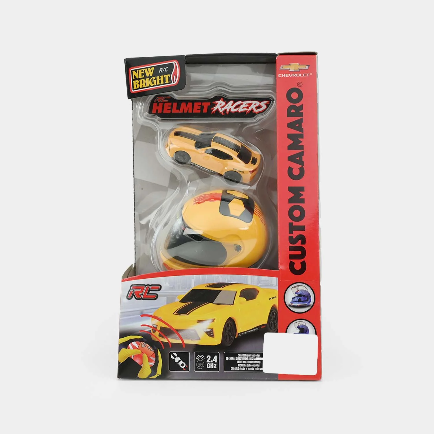 Kids Remote Control Helmet Racer Sports Car Toy - Image 2