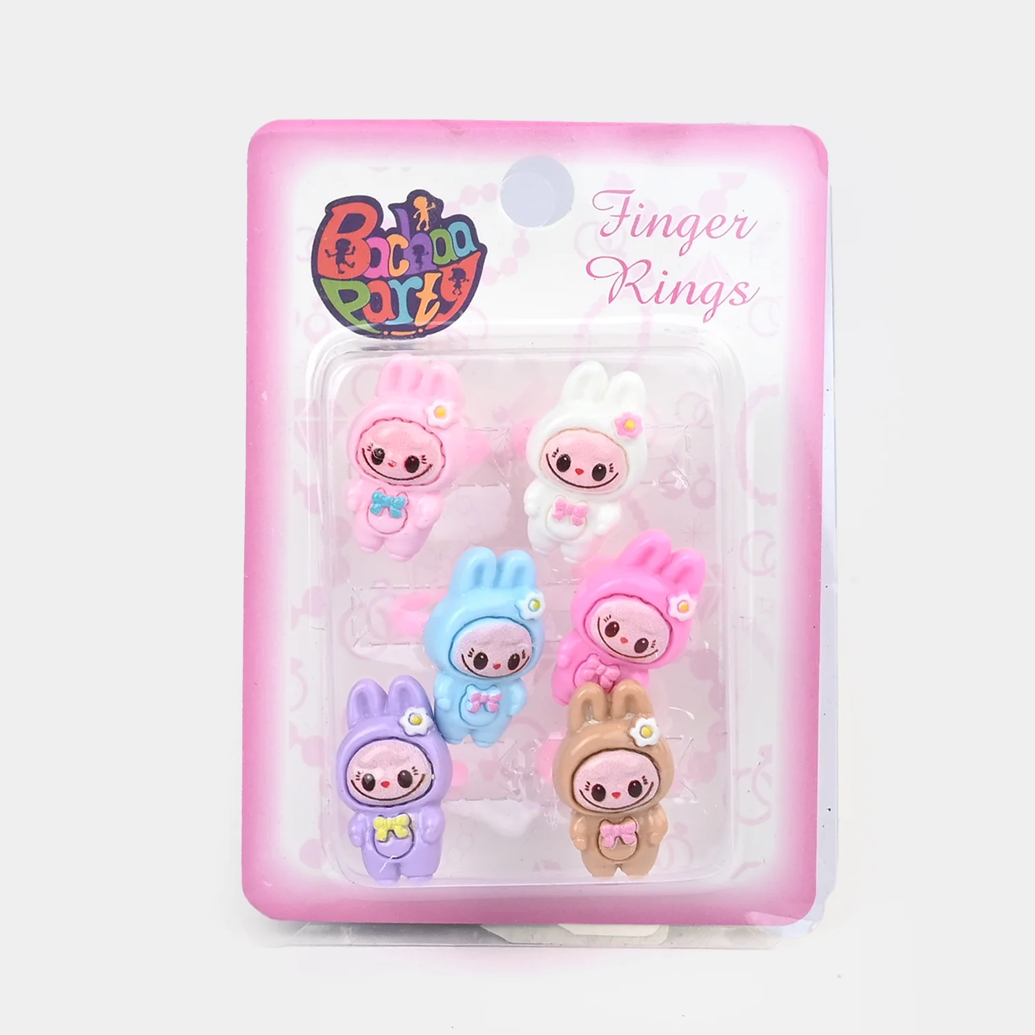 Cute Colorful Girls Ring Set | Pack of 6 - Image 3