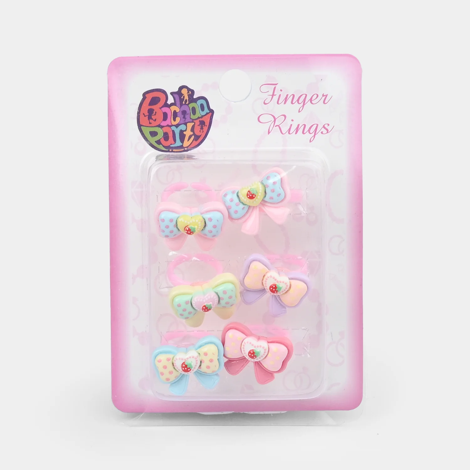 Cute Colorful Girls Ring Set | Pack of 6 - Image 3