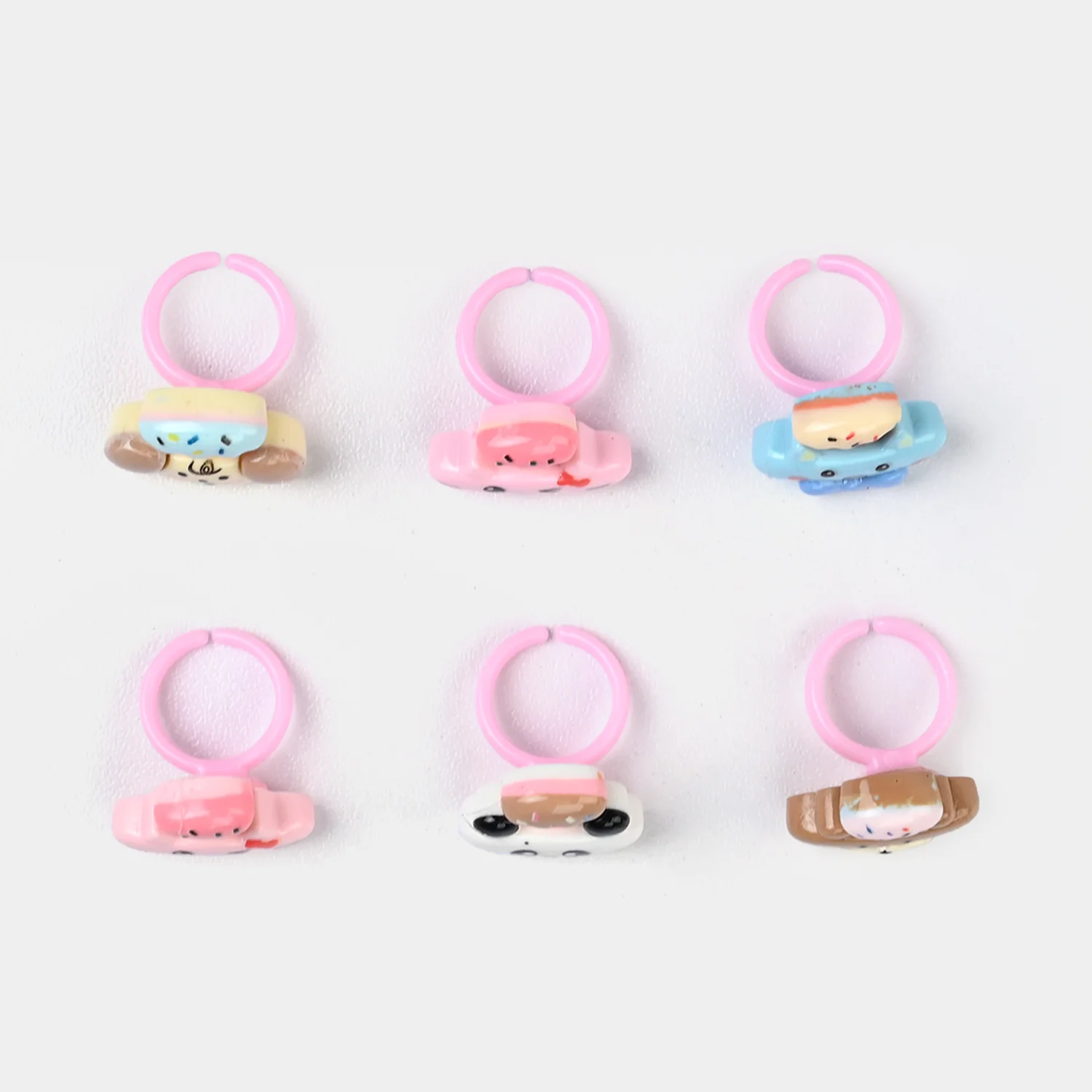 Cute Colorful Girls Ring Set | Pack of 6 - Image 2