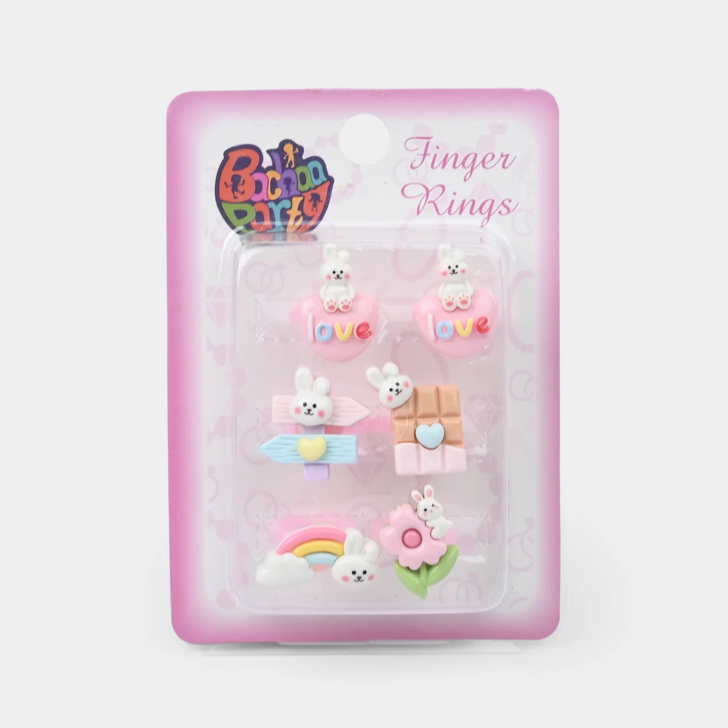 Cute Colorful Girls Ring Set | Pack of 6 - Image 3