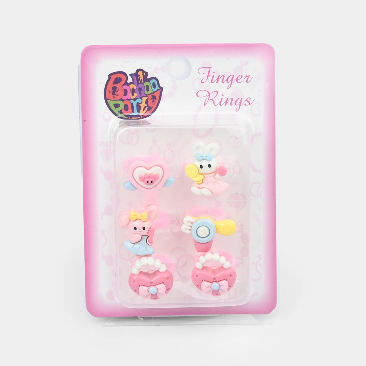 Cute Colorful Girls Ring Set | Pack of 6 - Image 3