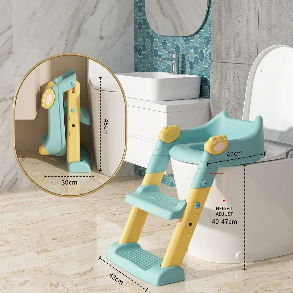 Potty Training Seat with Ladder - Image 2