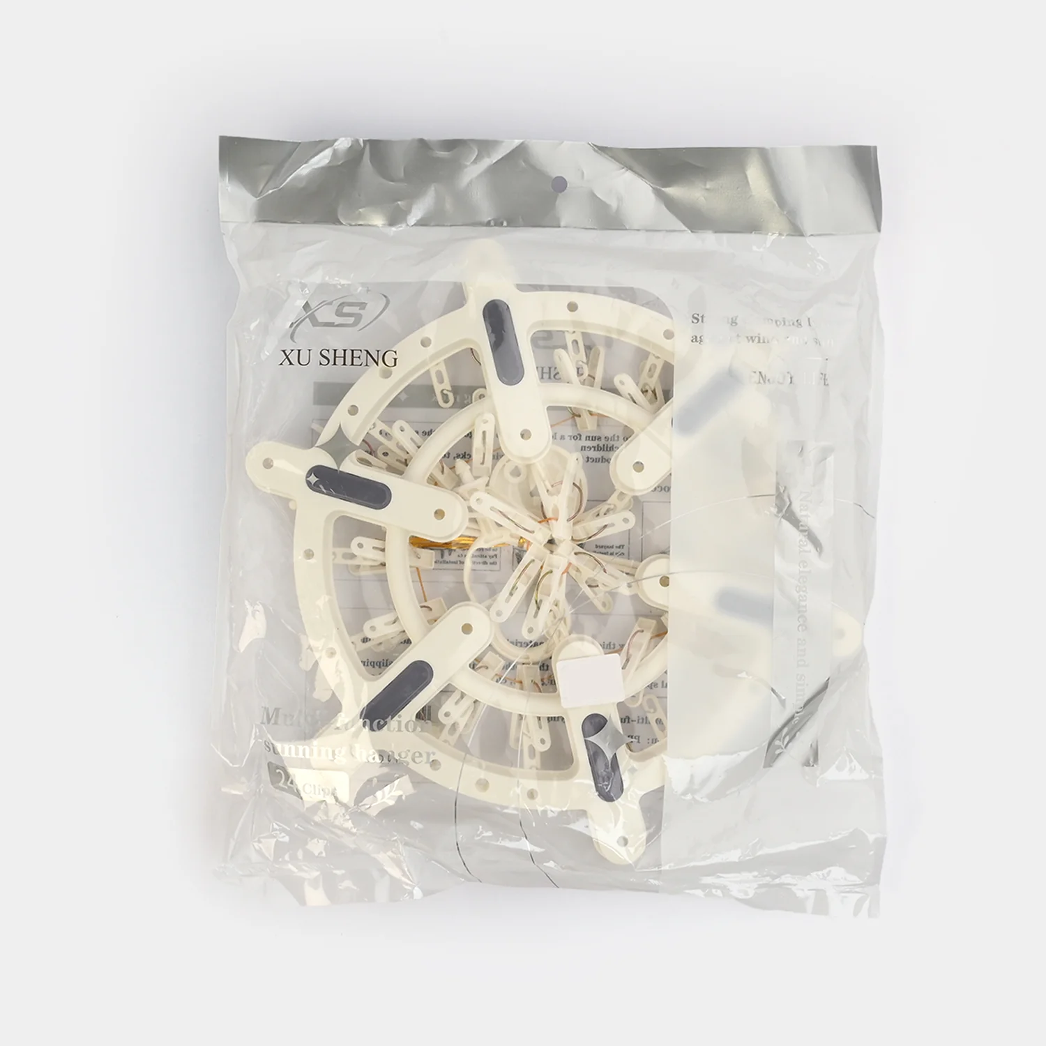 LAUNDRY HANGER 24 CLIPS | WHITE XS71080