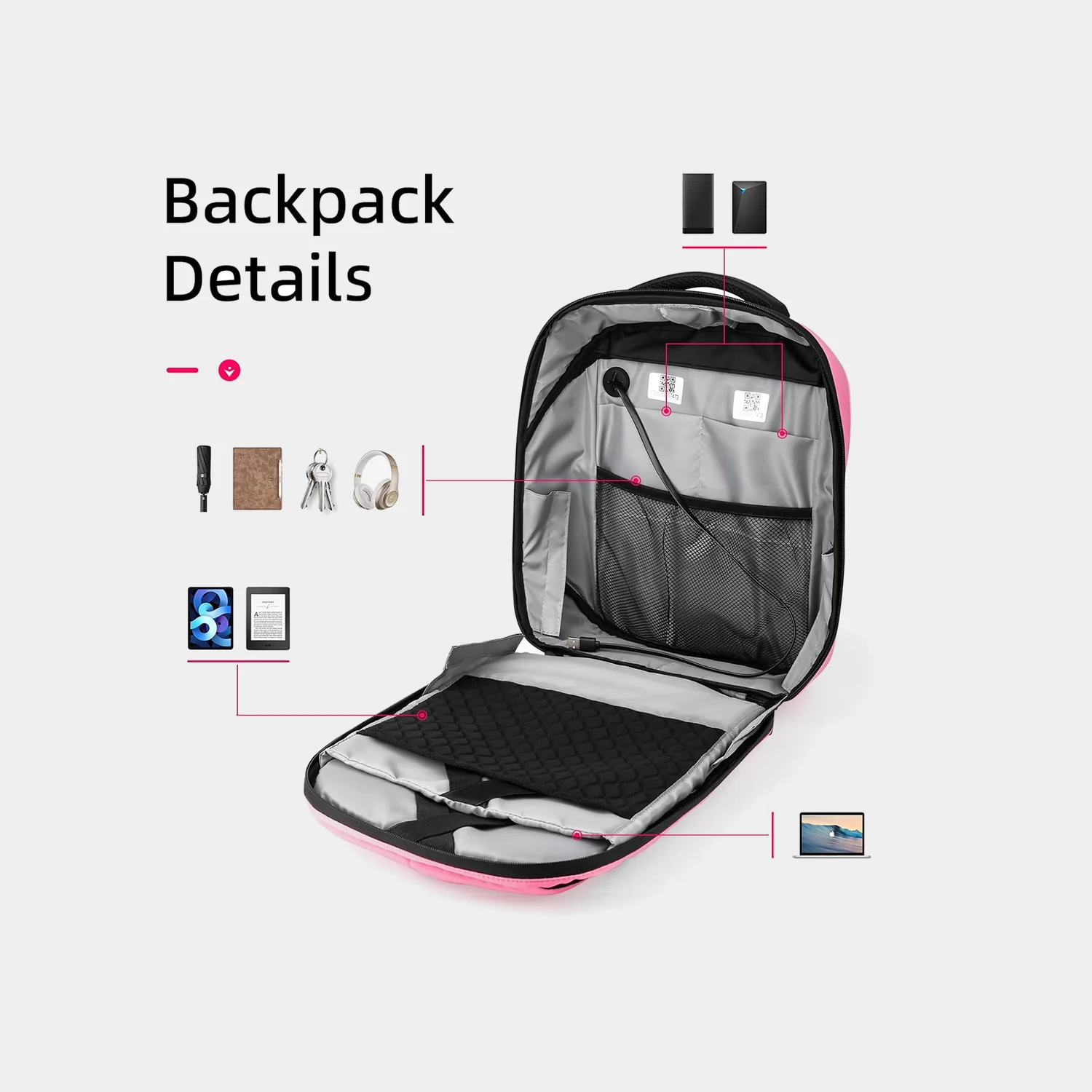LED Backpack T3-2 for Kids - Image 9