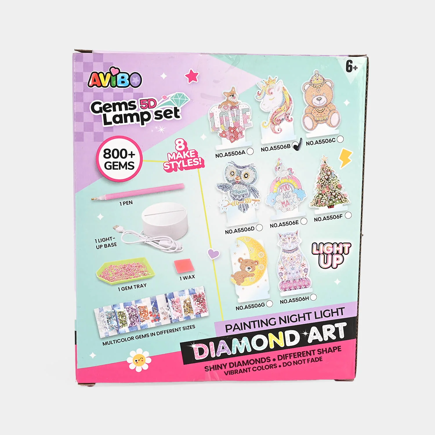 DIY Gems 5D Lamp Set for Kids - Image 7