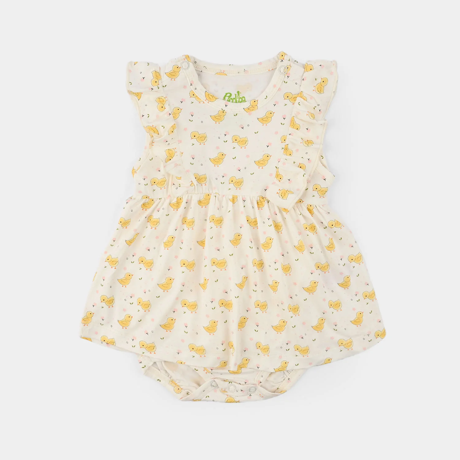 Infant Girls Bamboo Viscose Romper Set (Chicks) - Multi - Image 4