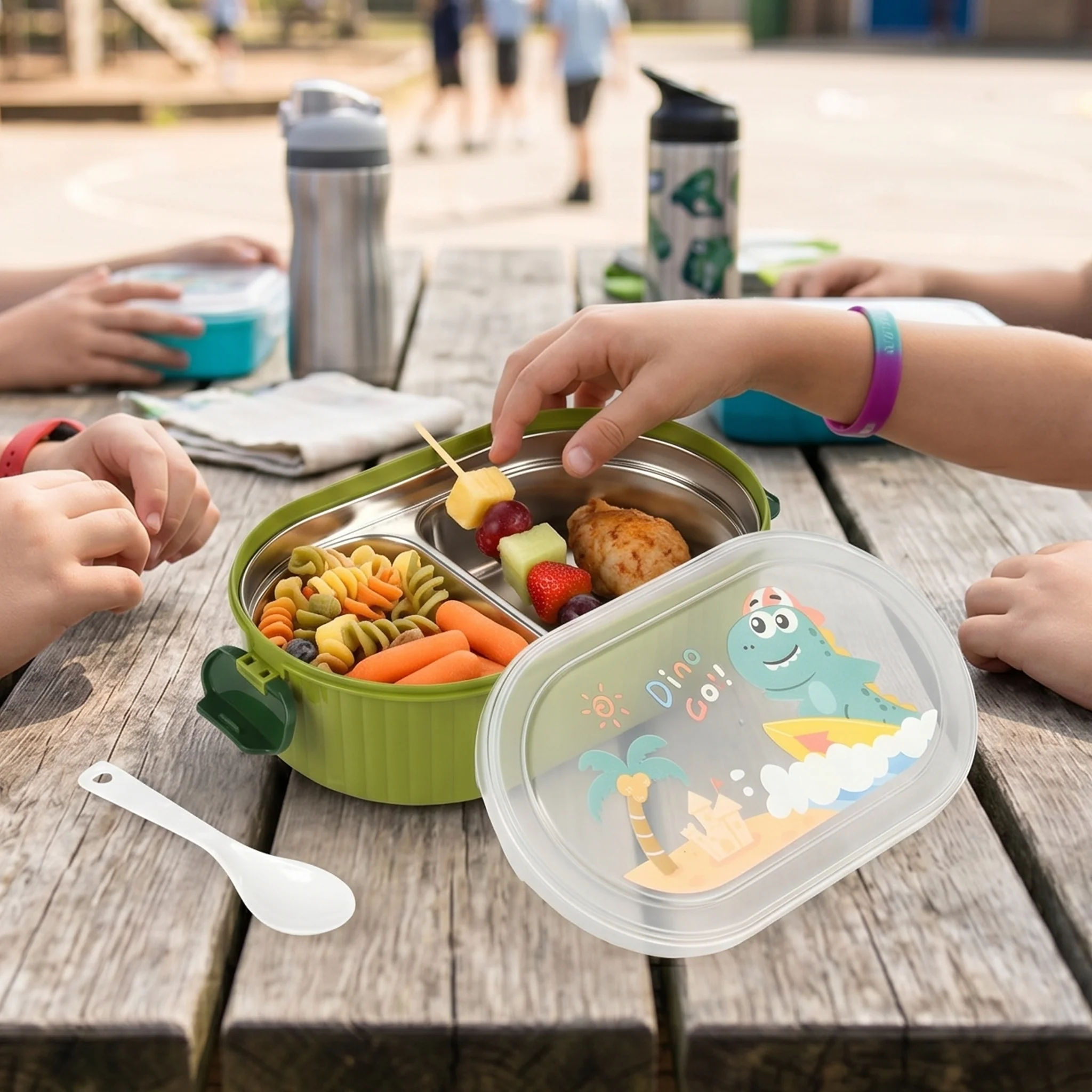 Stainless Steel Lunch Box for Kids - Image 2