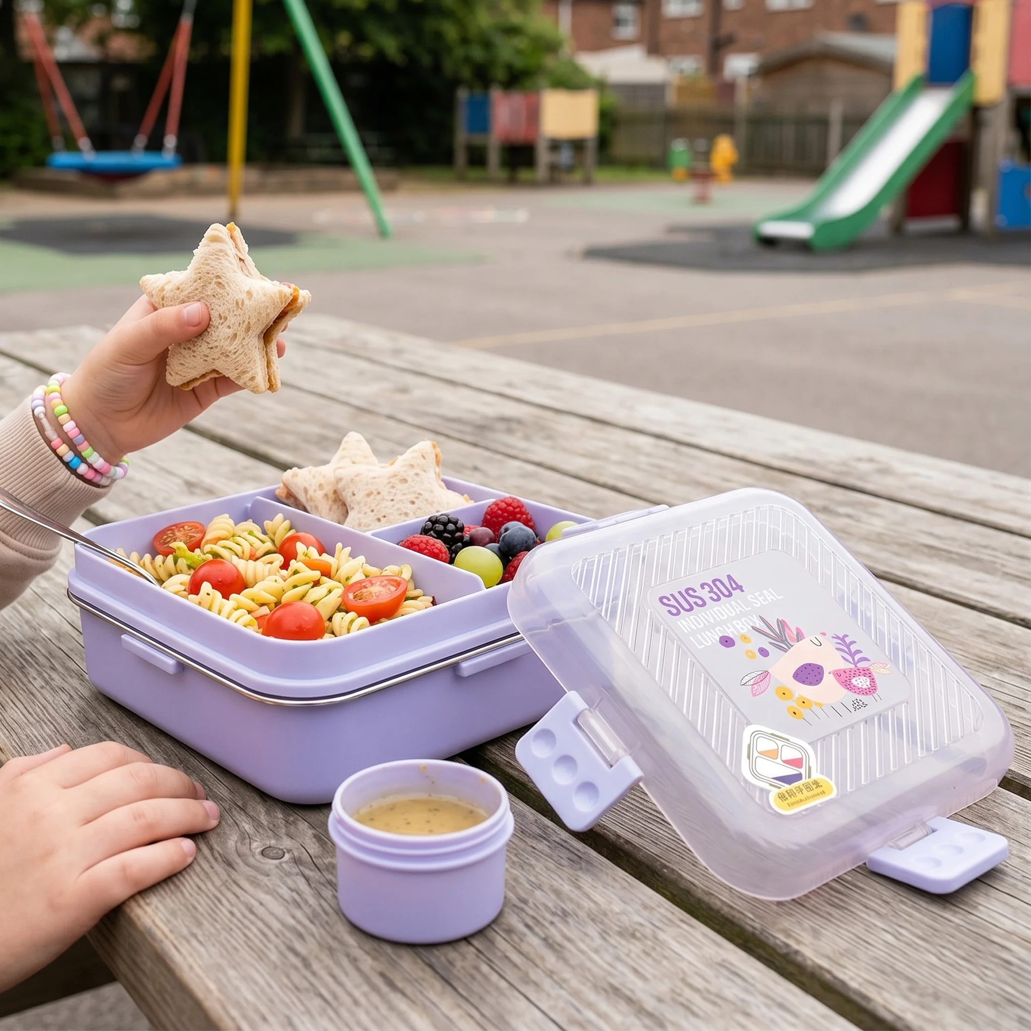 Stainless Steel Lunch Box for Kids - Image 2