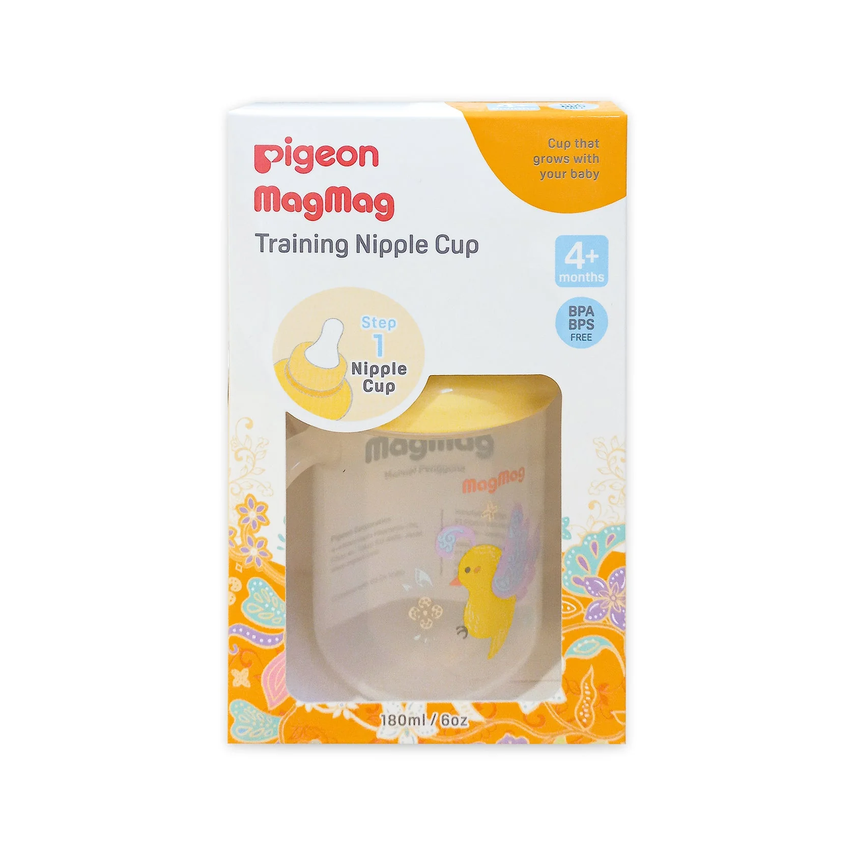 MAGMAG TRAINING NIPPLE CUP 180ML BIRD - Image 2