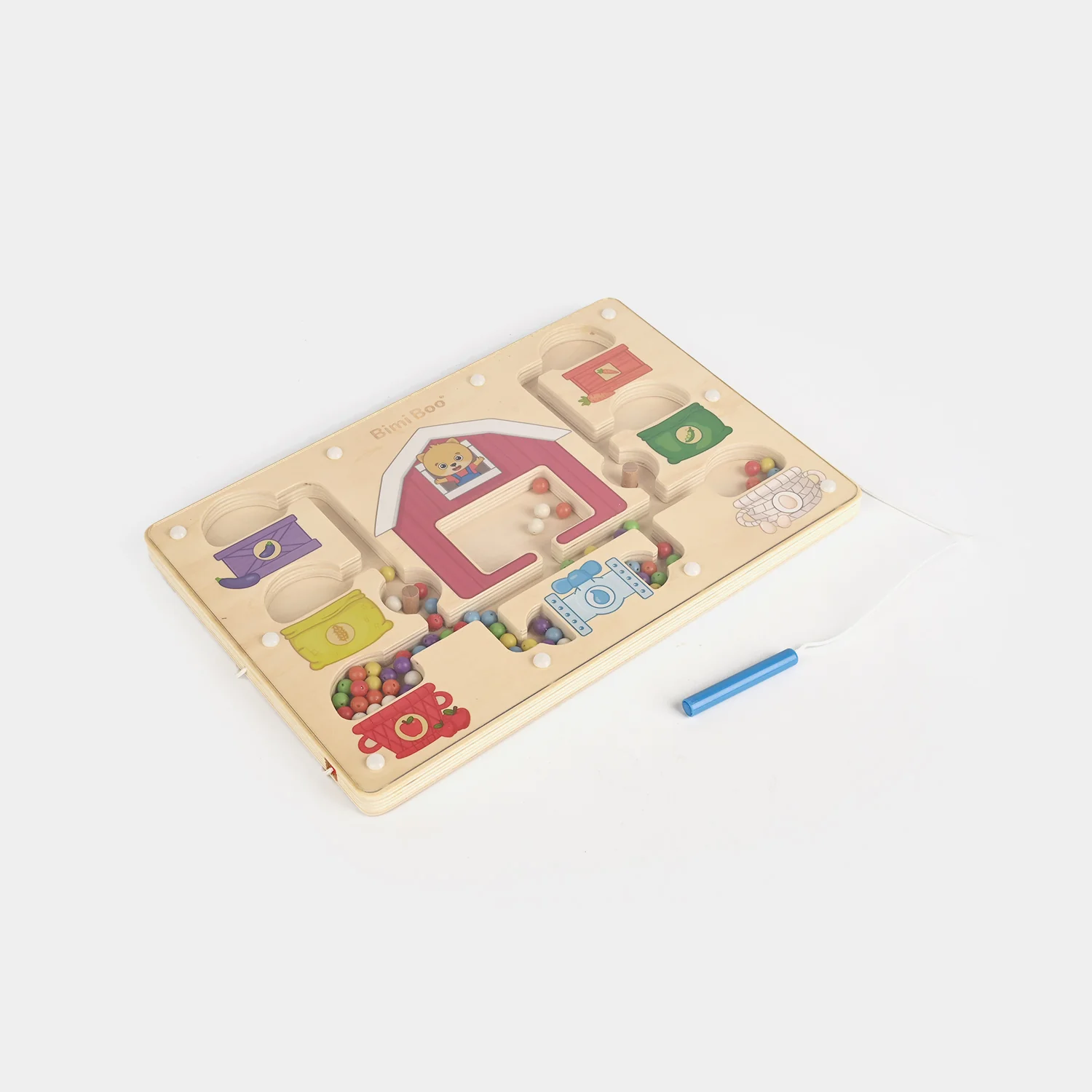 Educational Wooden Magnetic Maze Game - Image 2