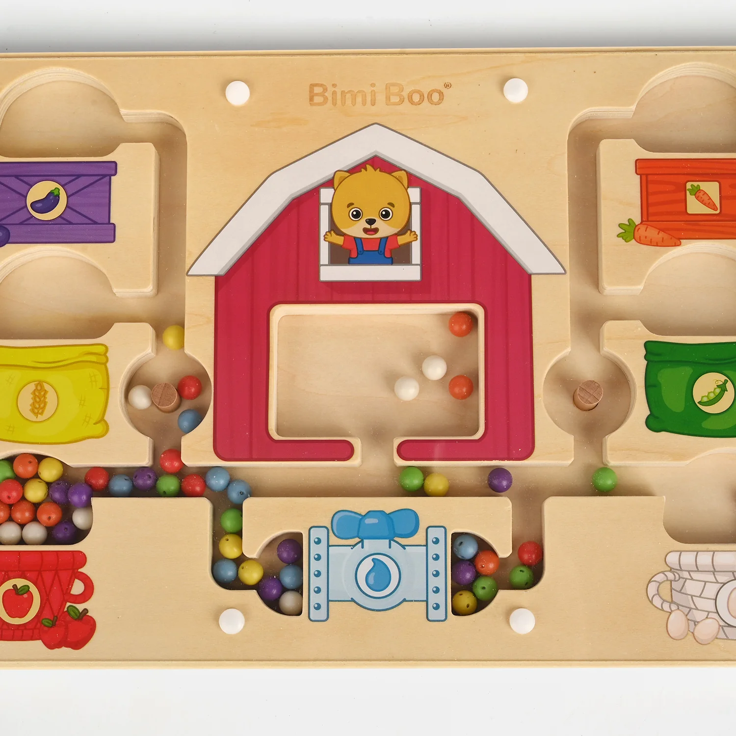 Educational Wooden Magnetic Maze Game - Image 3