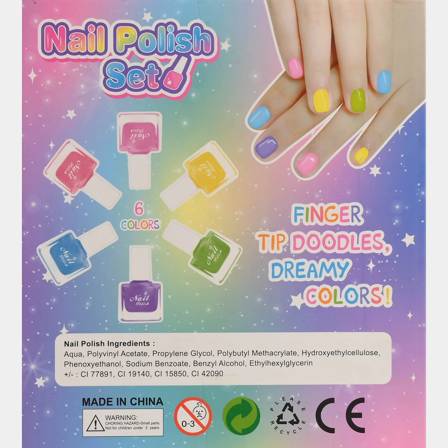 Kids Peel-Off Water-Based Nail Polish - Image 4