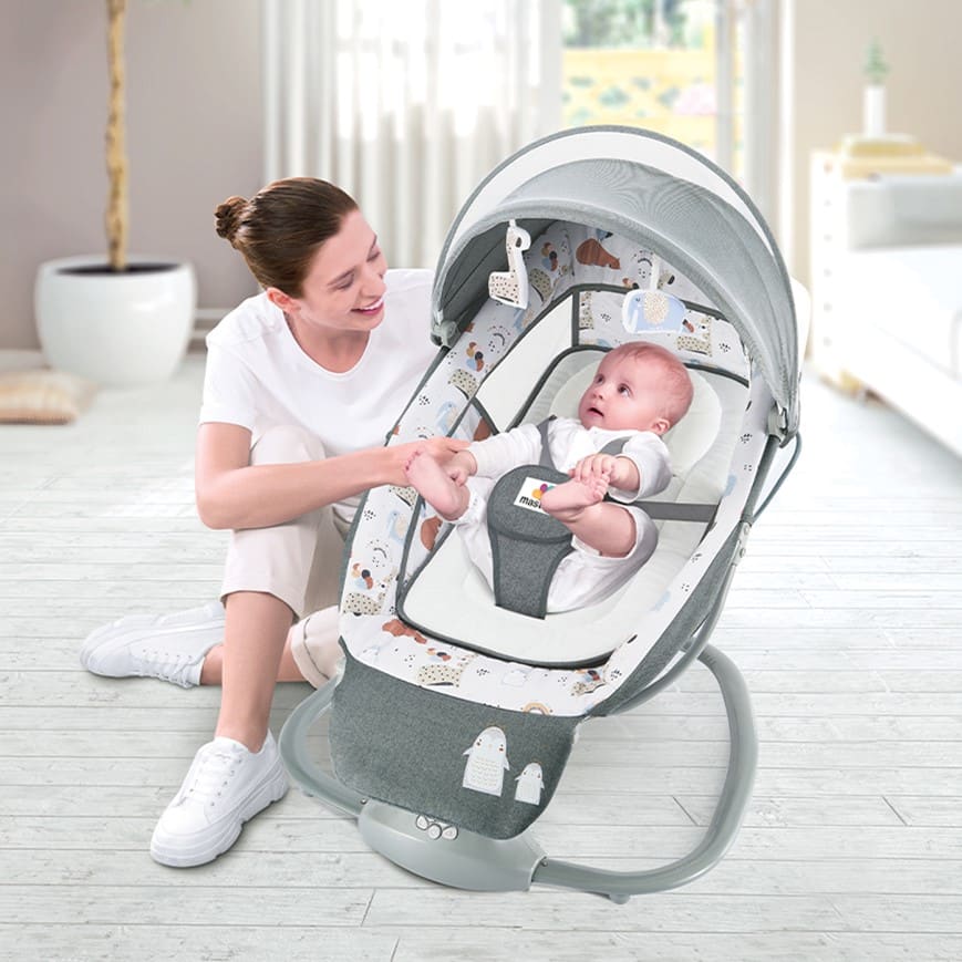 Mastela 3-in-1 Deluxe Multi-Functional Bassinet/Swing(8208) - Image 2