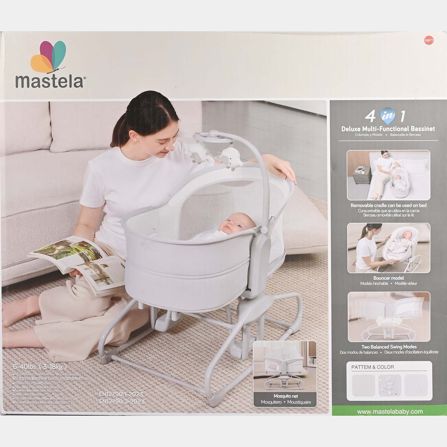 Mastela 4-in-1 Deluxe Multi-Functional Bassinet Swing Mastela | 9877 - Image 2