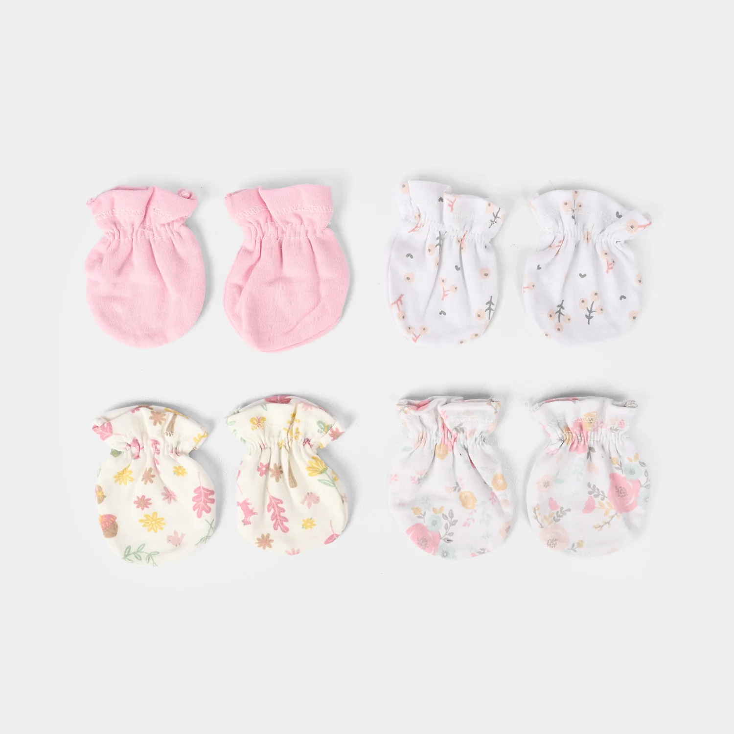 Cotton Mittens Set 4 Pair - Image 2