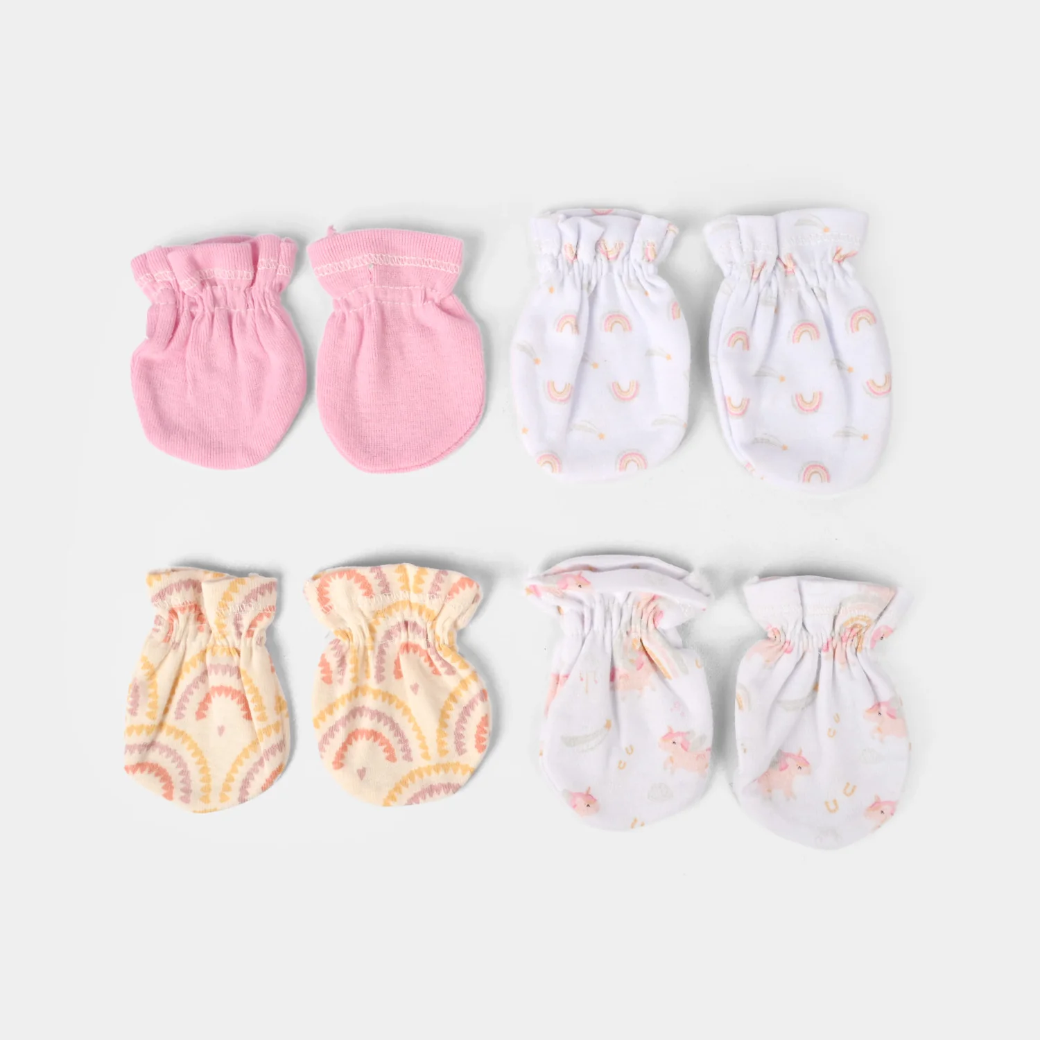 Cotton Mittens Set 4 Pair - Image 2