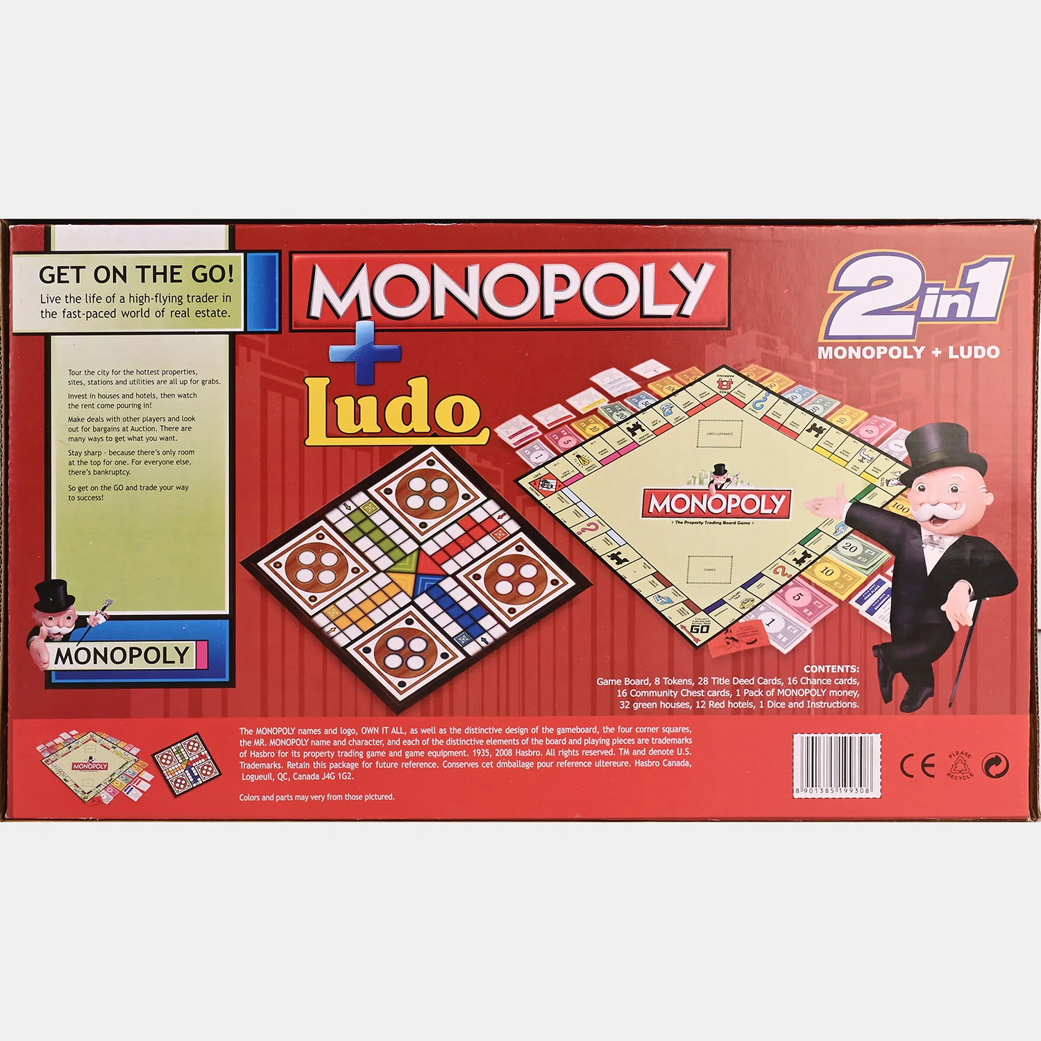 2-in-1 Monopoly + Ludo Board Game - Image 8
