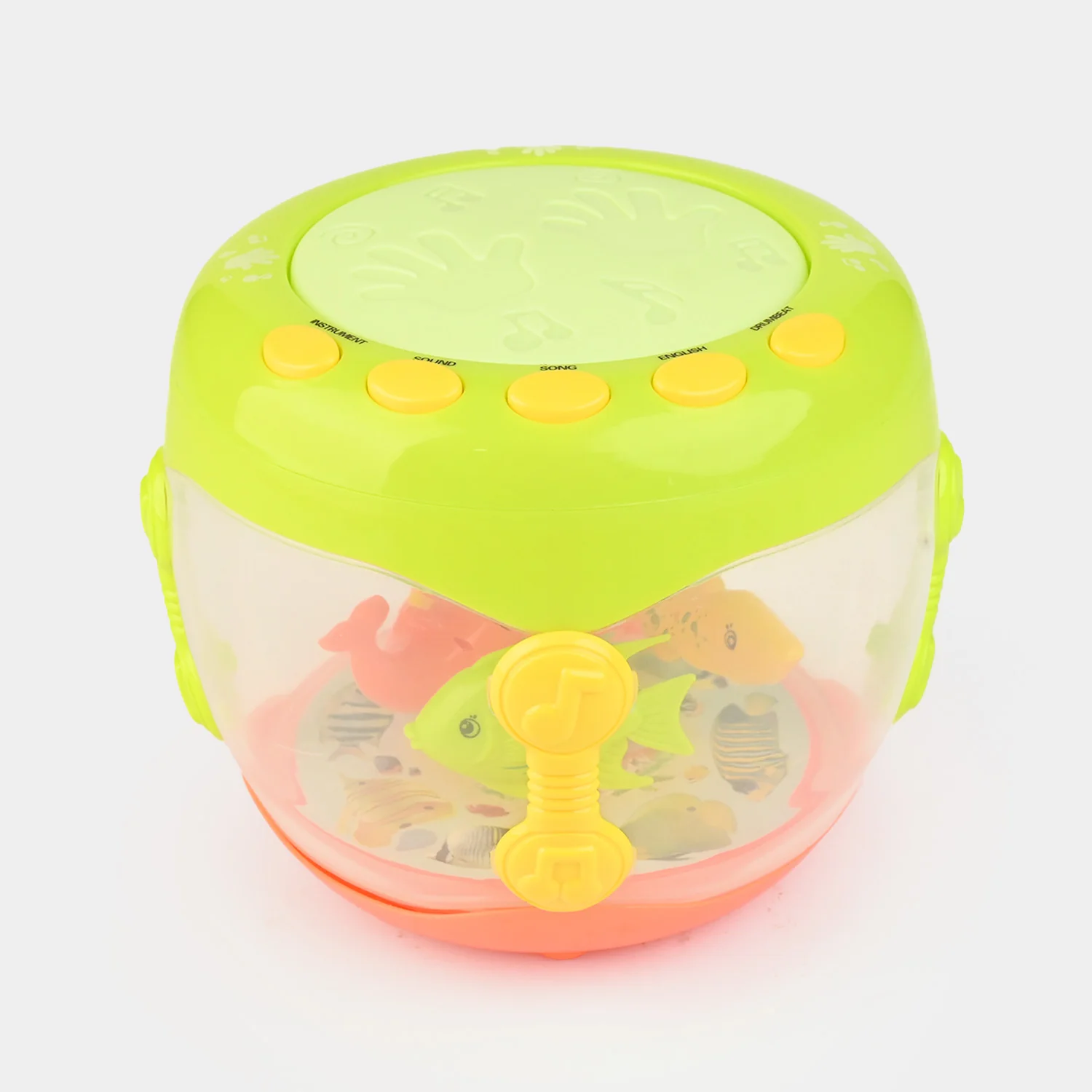 Musical Flash Fish Rotating Drum Toy - Image 2