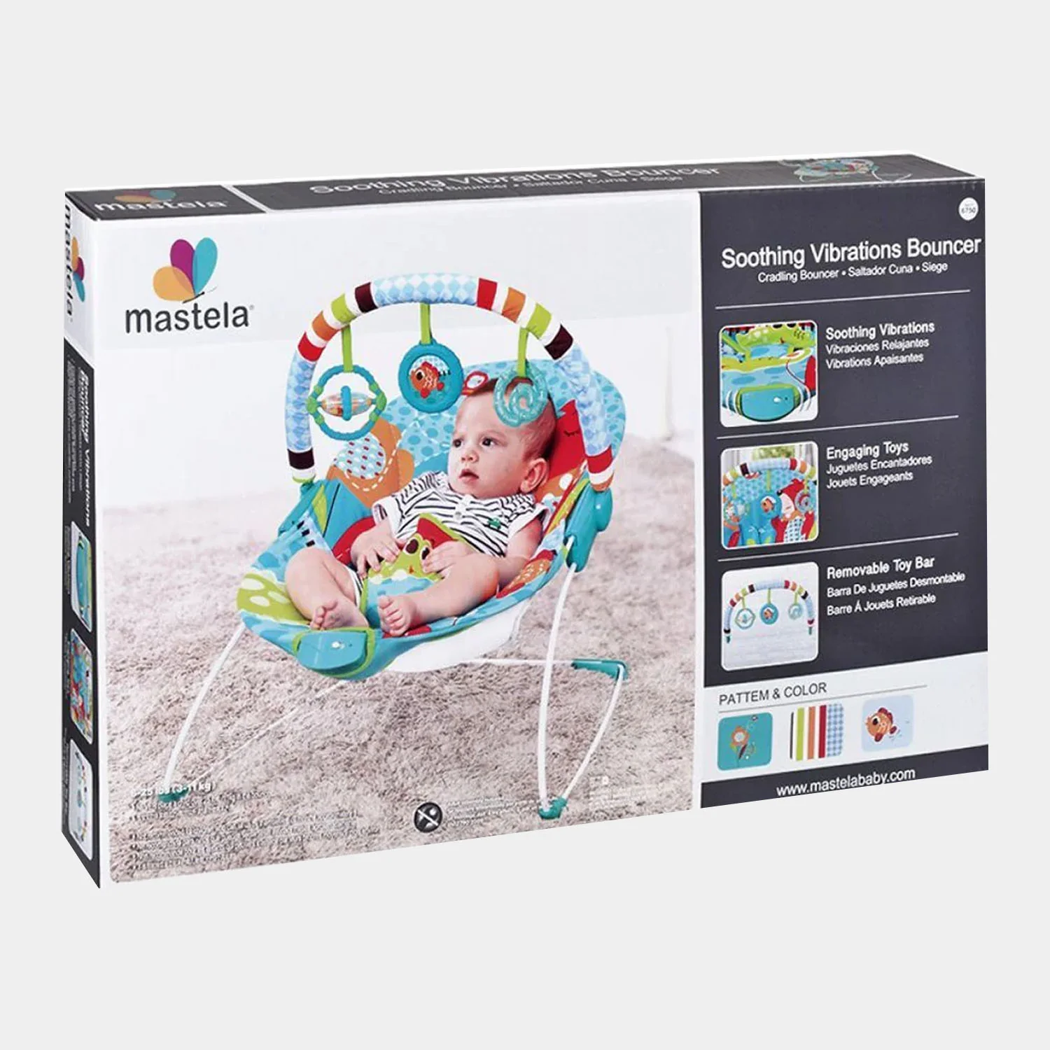 Music & Vibrating Baby Bouncer 6750 - Image 2