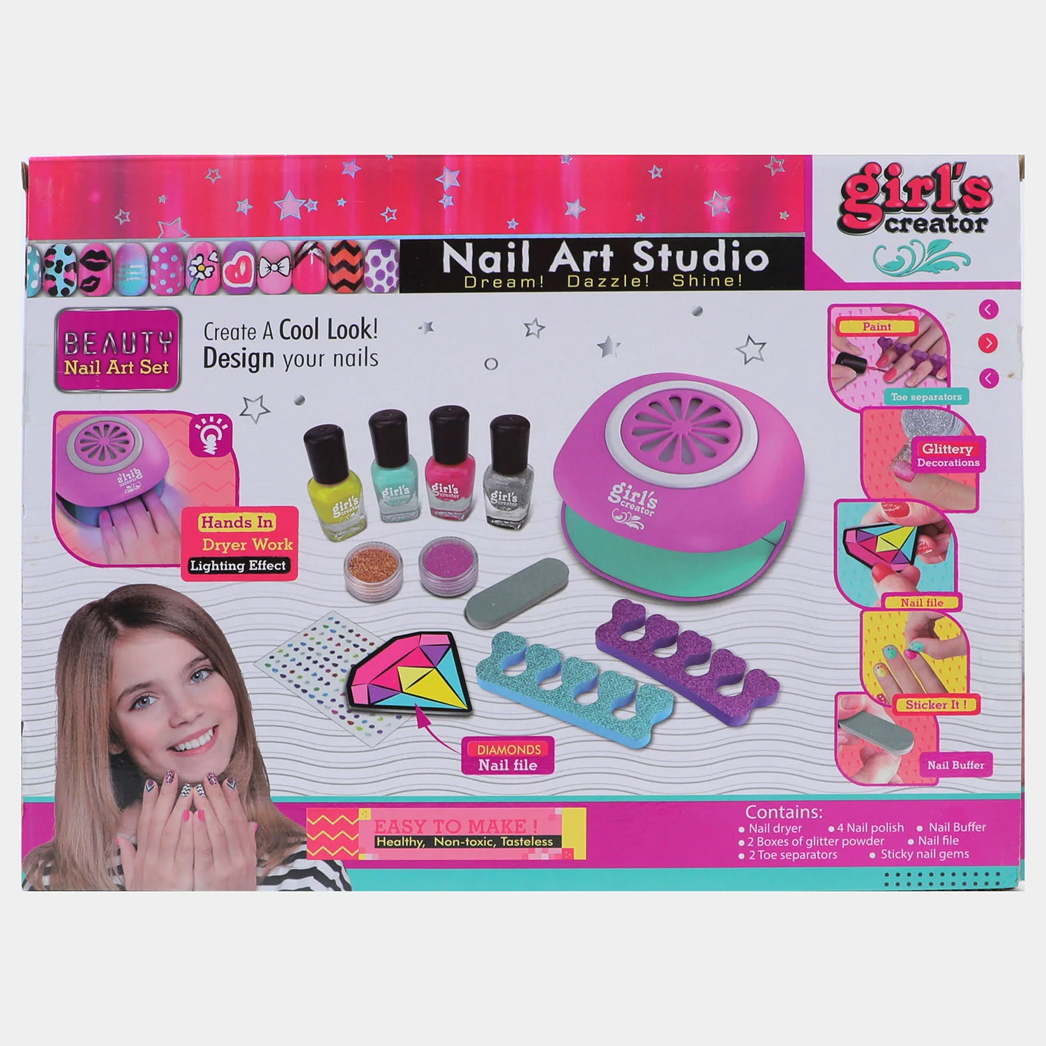 Nail Art Studio Dream Dazzle Shine Set For Girls - Image 10