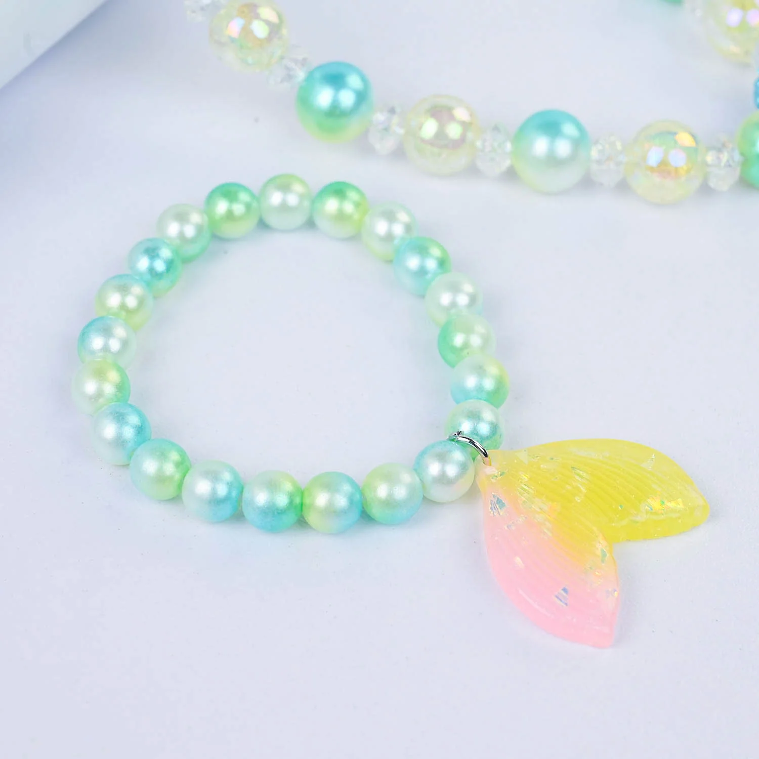 CHARM BEADED NECKLACE & BRACELET FOR GIRLS - Image 3