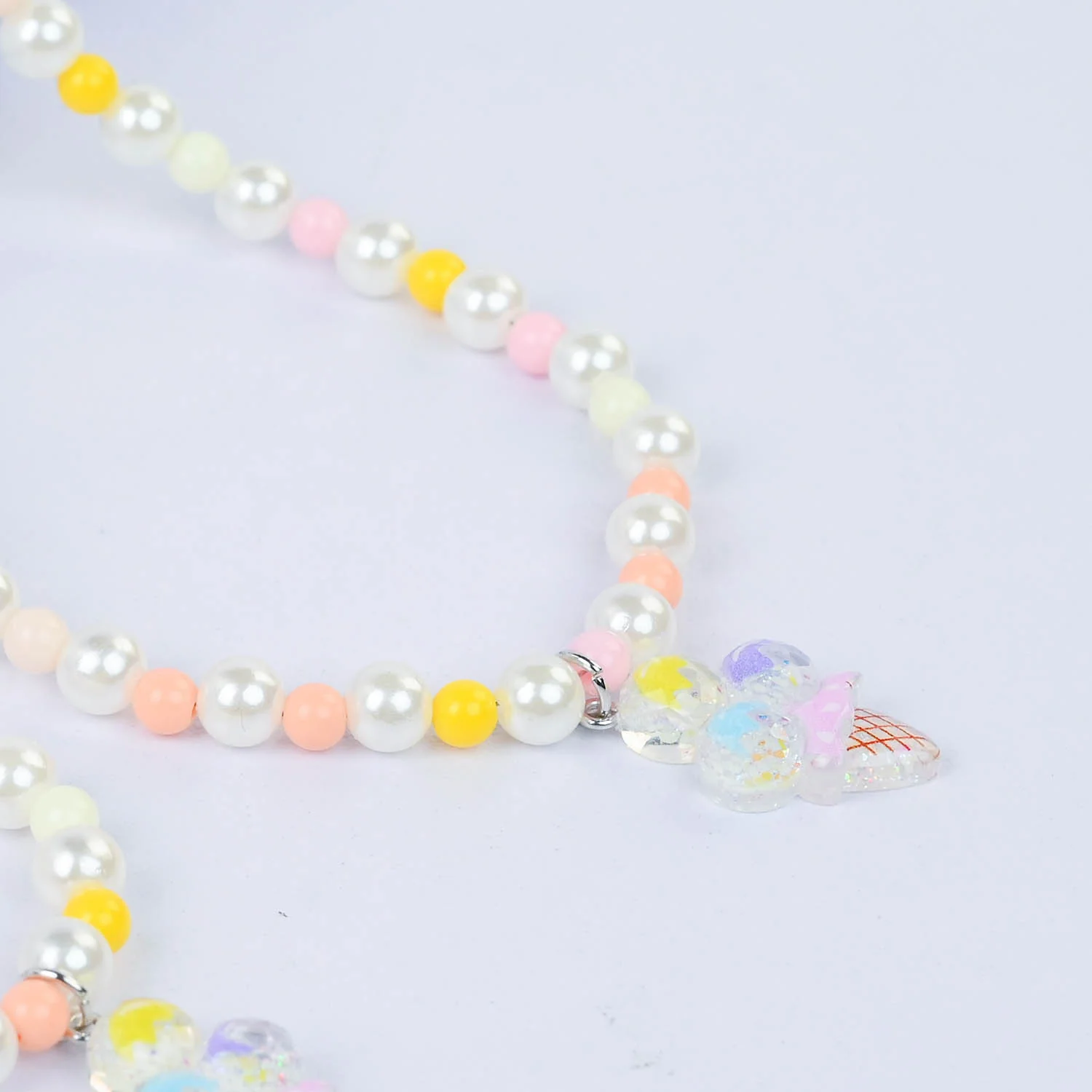 CHARM BEADED NECKLACE & BRACELET FOR GIRLS - Image 2