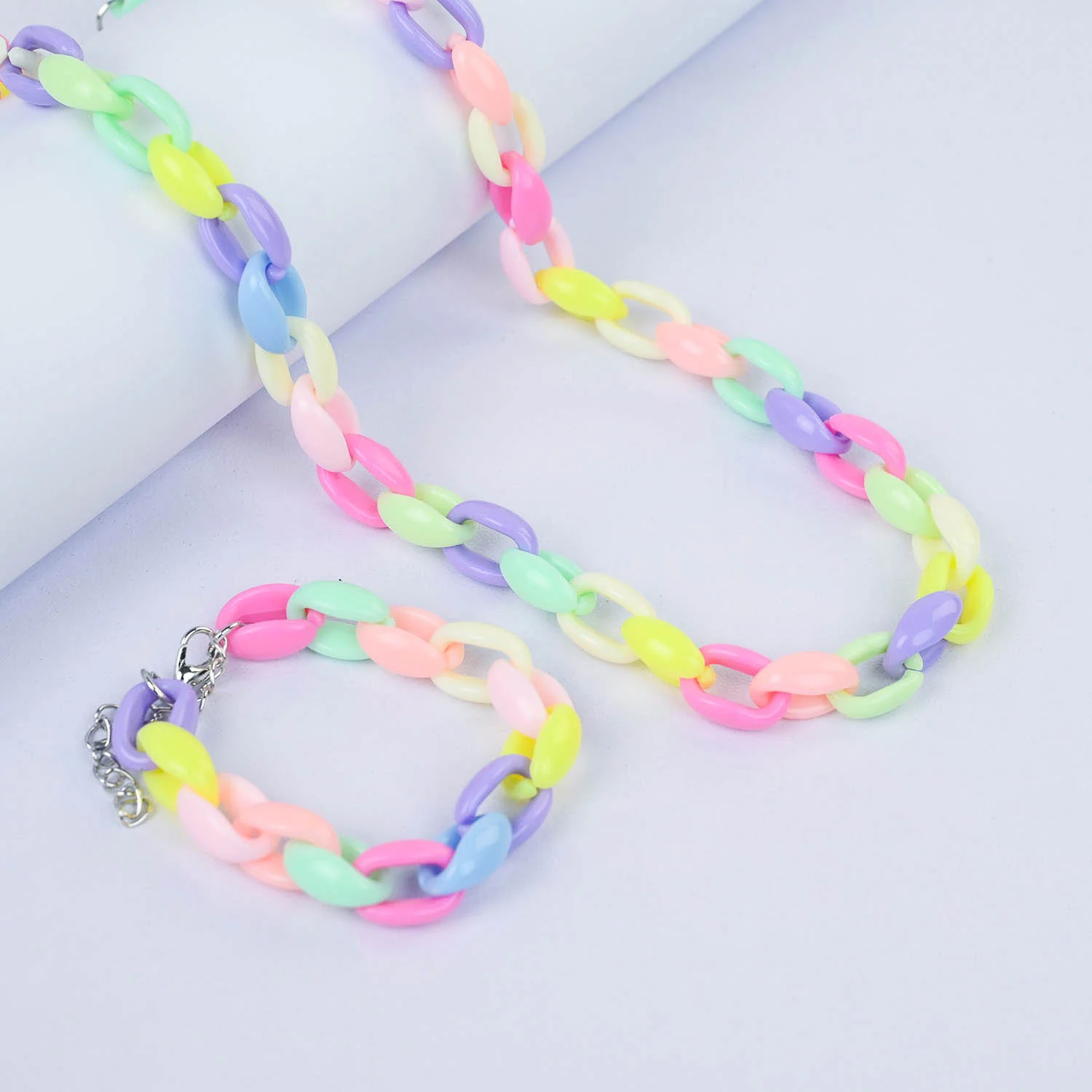 CHARM BEADED NECKLACE & BRACELET FOR GIRLS - Image 2