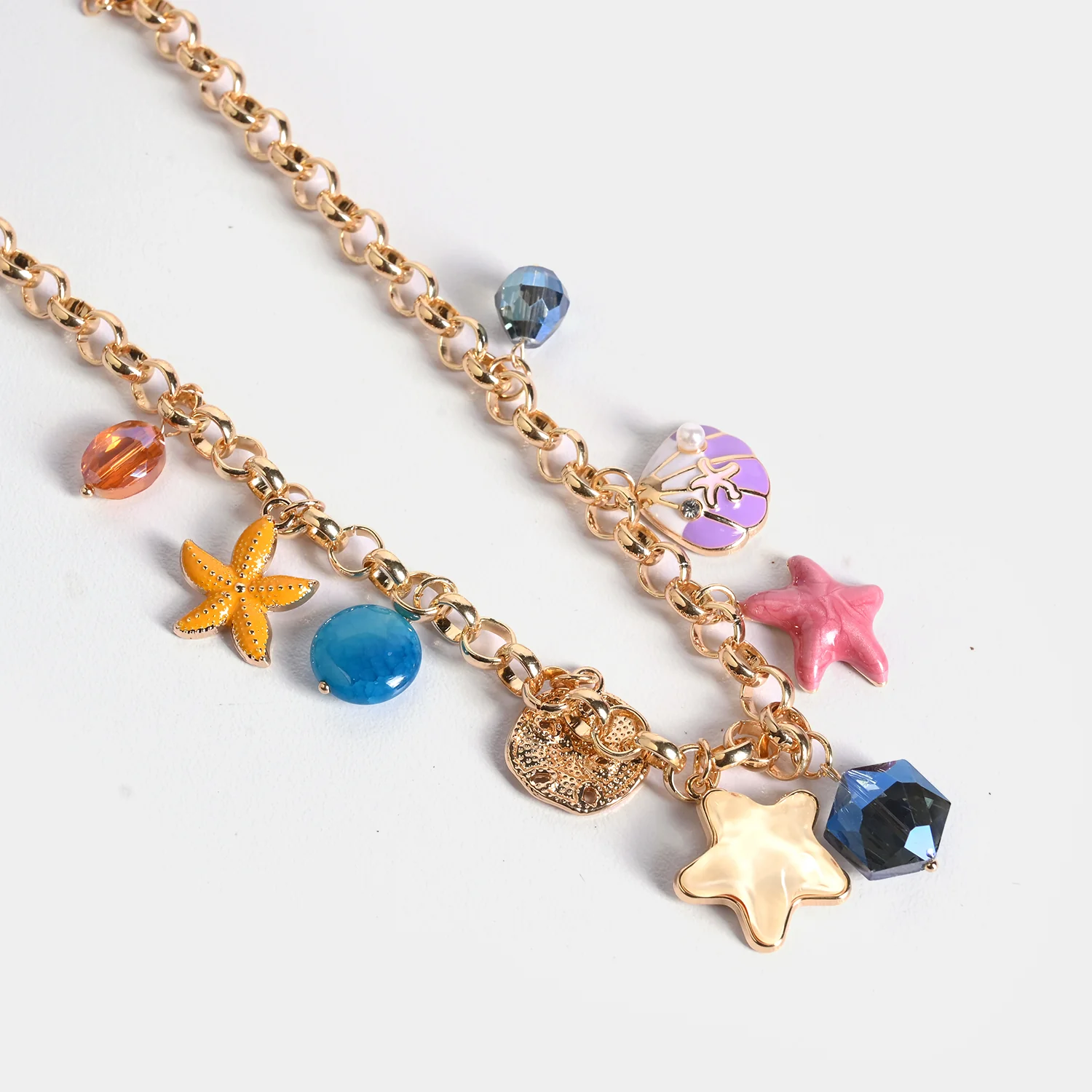 Gold-Tone Floral Necklace - Image 2