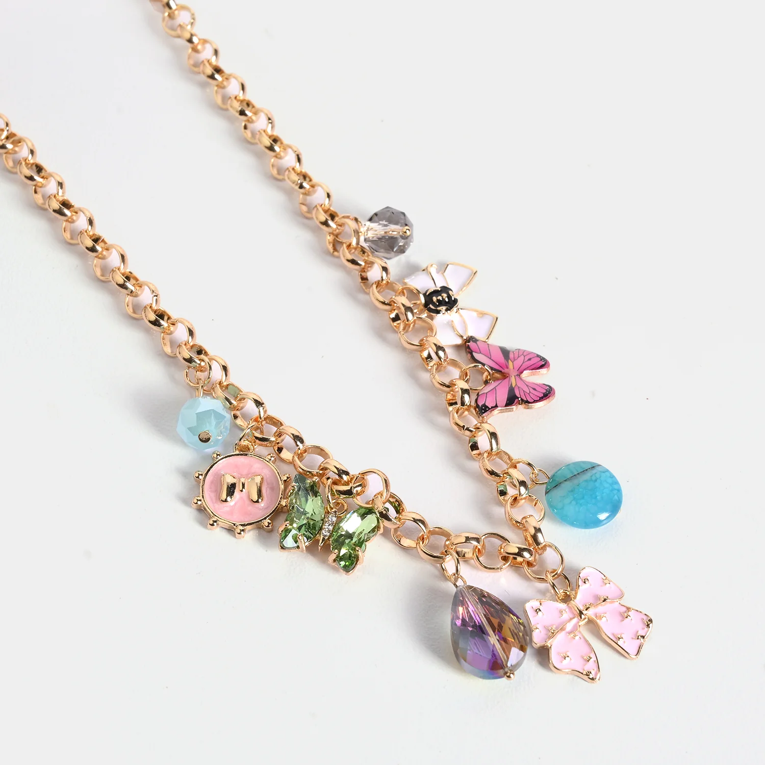 Gold-Tone Floral Necklace - Image 2