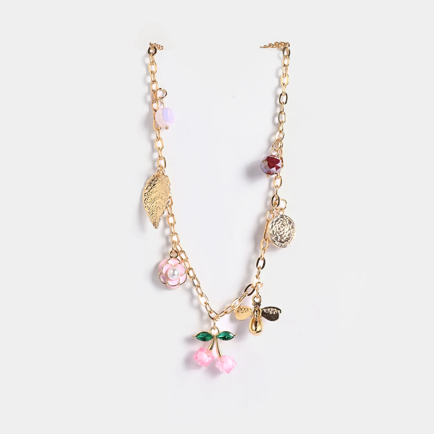 Gold-Tone Floral Necklace